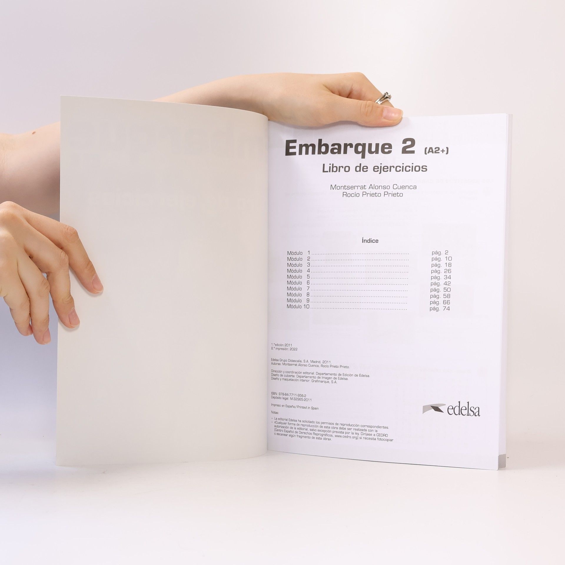 Montserrat Alonso Cuenca Embarque. 2, Libro del ejercicios