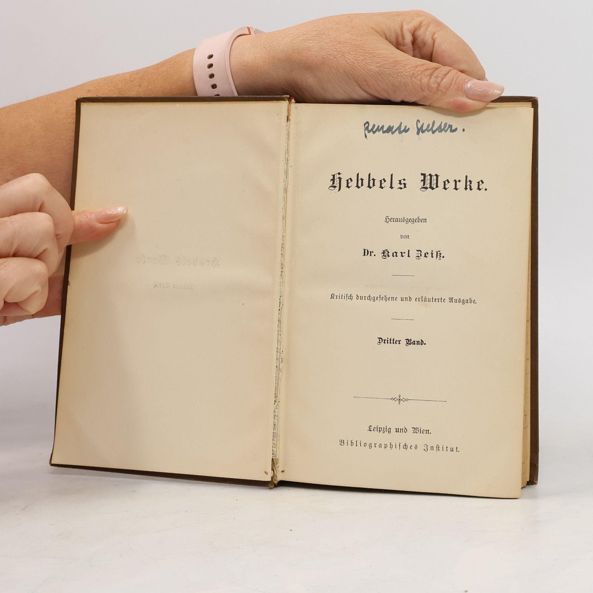 Christian Friedrich Hebbel Hebbels Werke 3