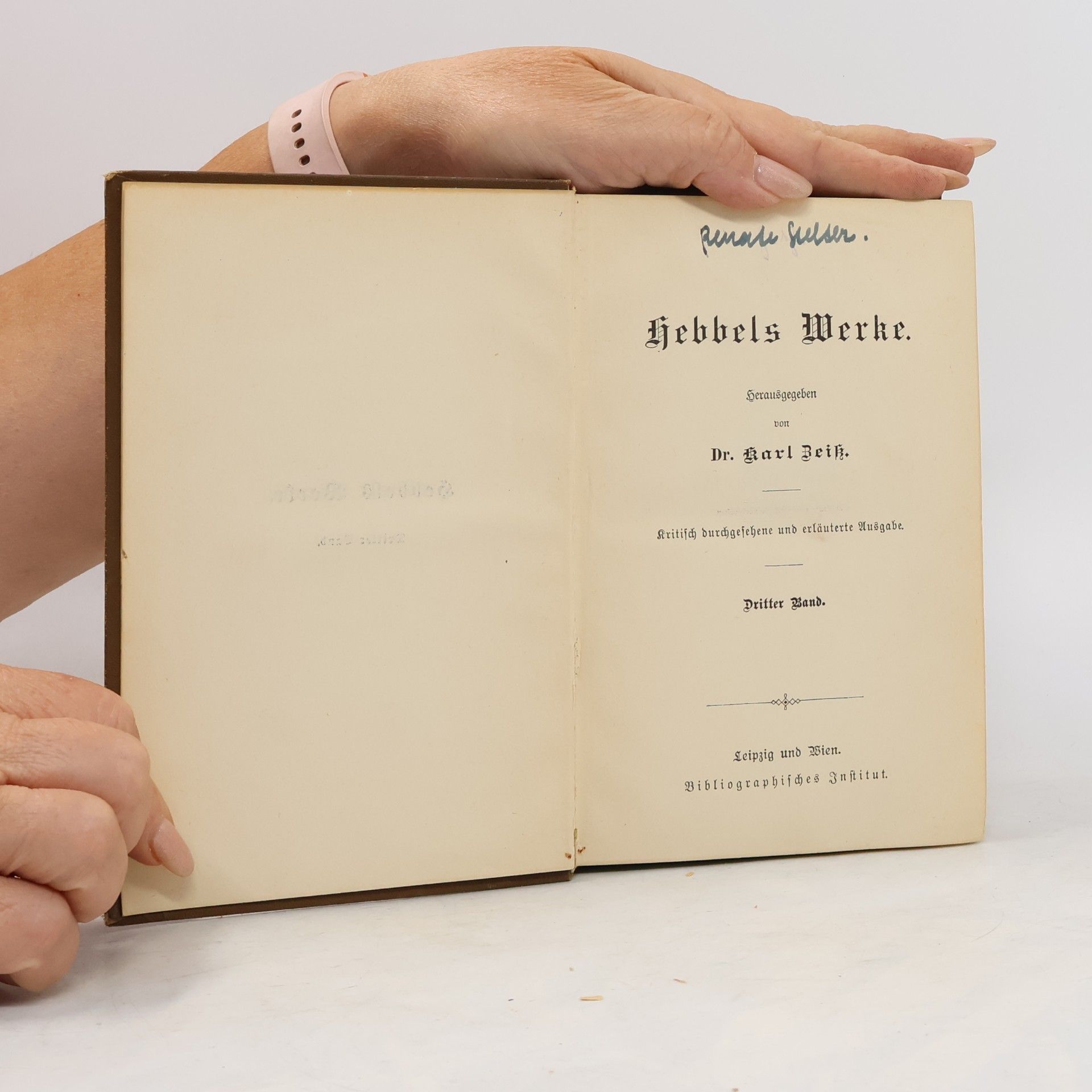 Christian Friedrich Hebbel Hebbels Werke 3