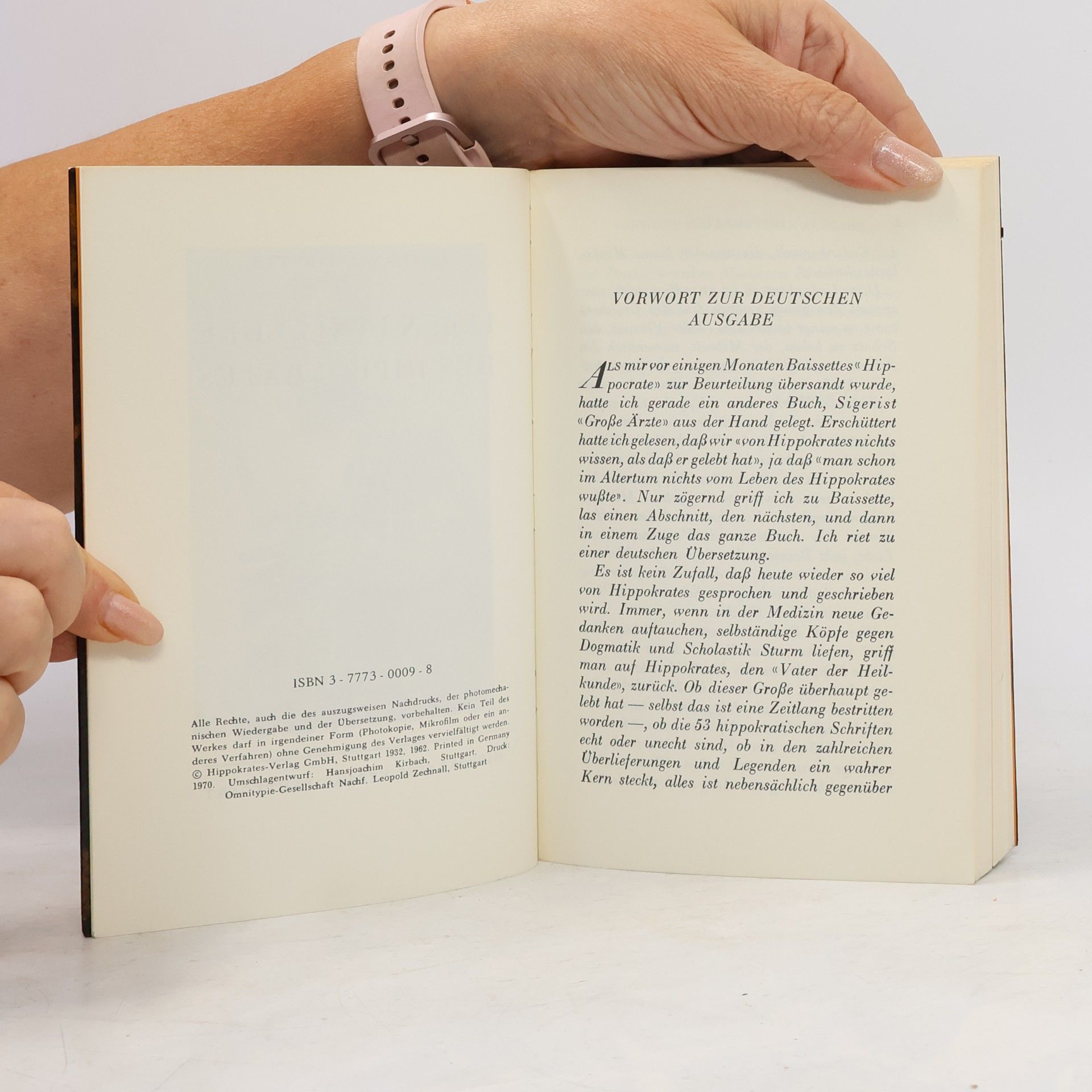 Gaston Baissette Leben und Lehre des Hippokrates