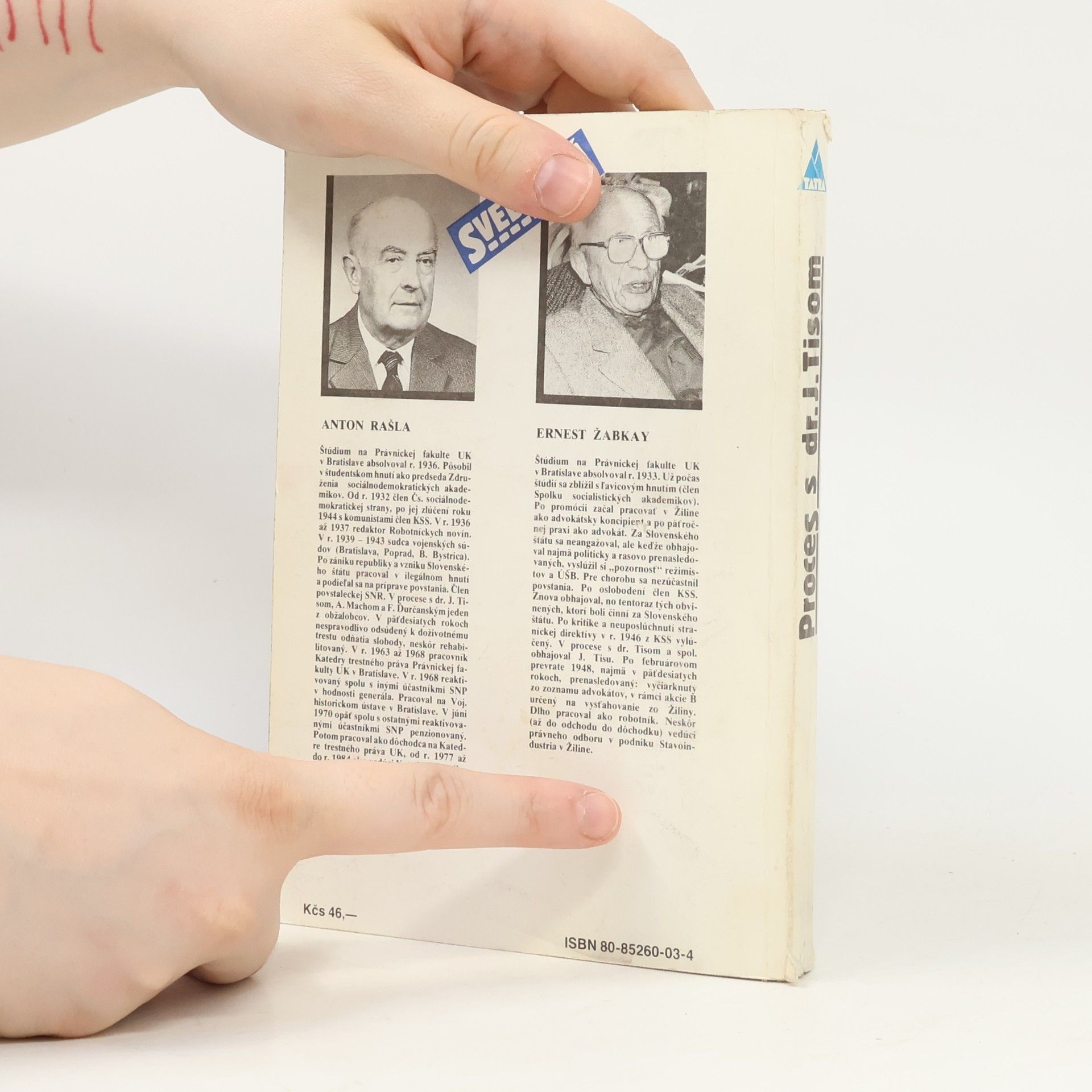 Anton Rašla Proces s dr. J. Tisom
