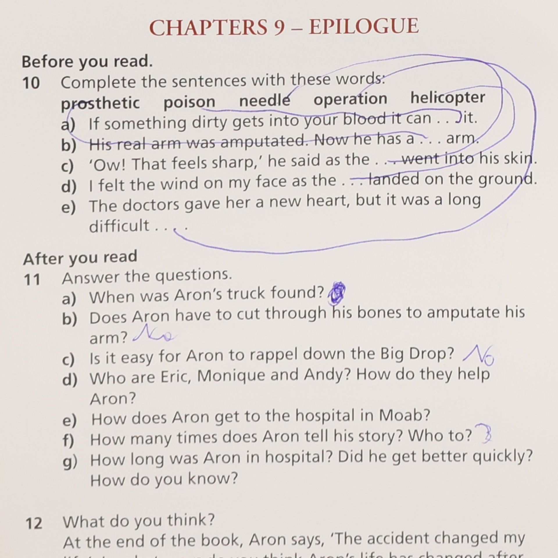 Aron Ralston 127 Hours, Class Set