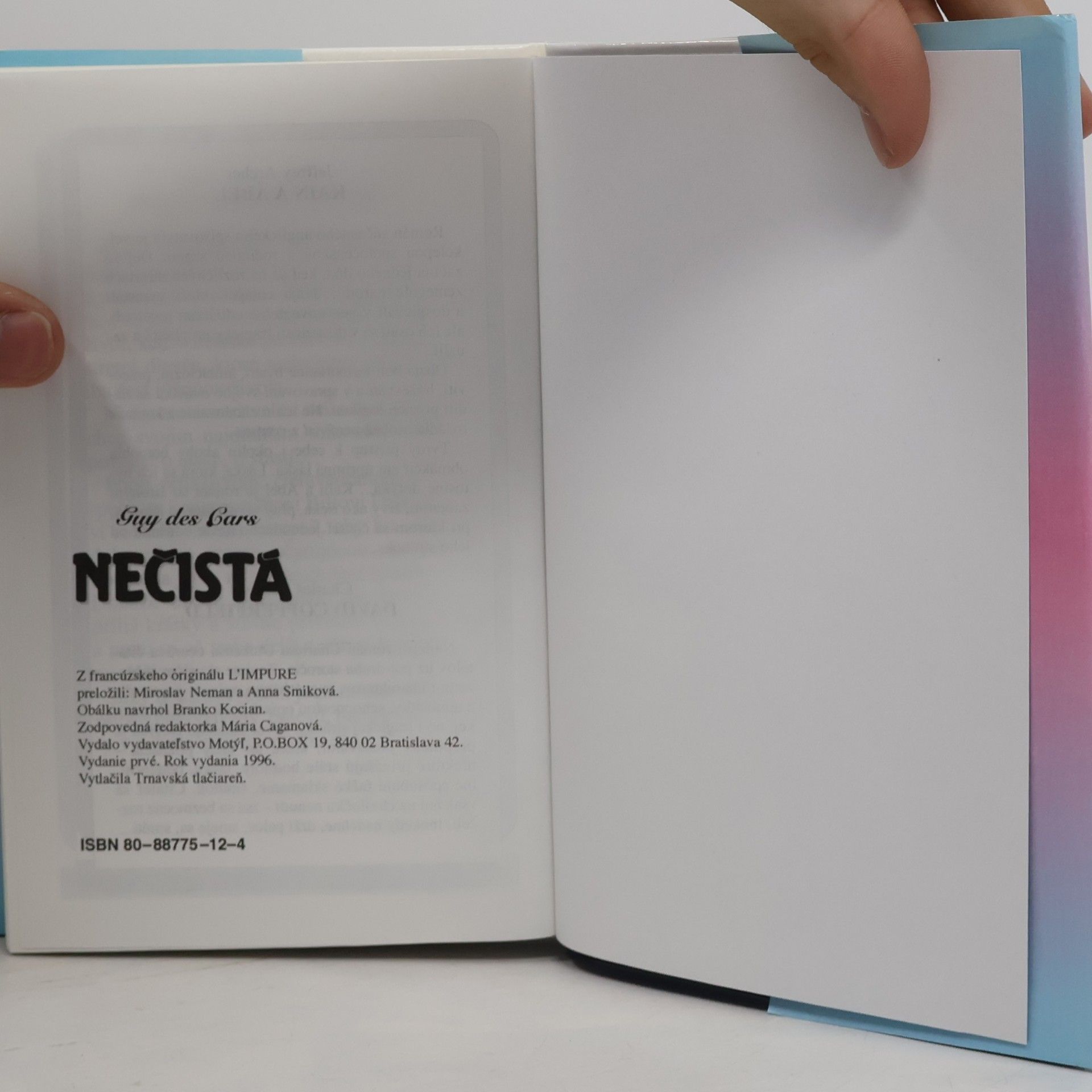 Guy des Gars Nečistá
