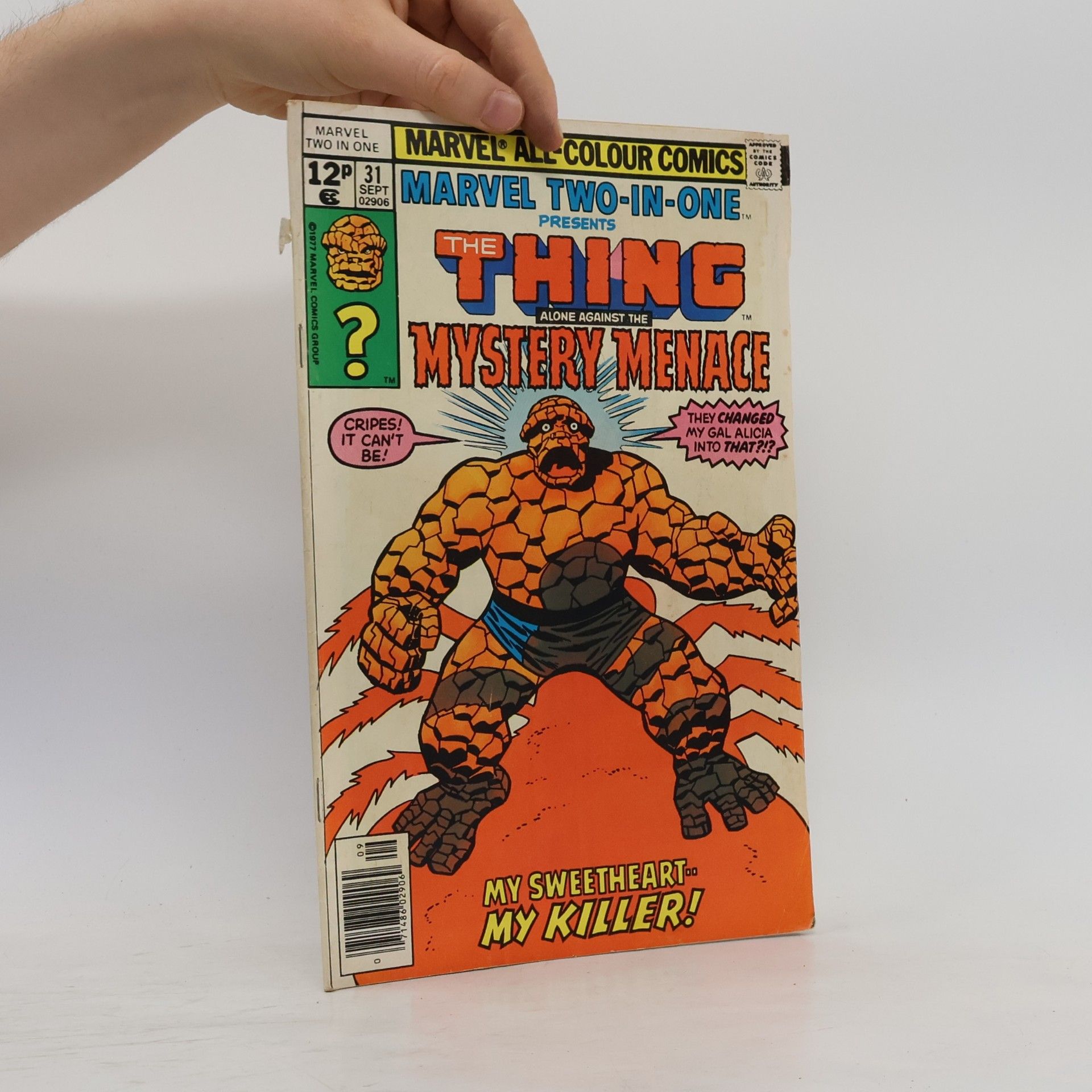 Kolektív autorov Marvel Two-in-One No. 31. The Thing Along Against the Mystery Menace