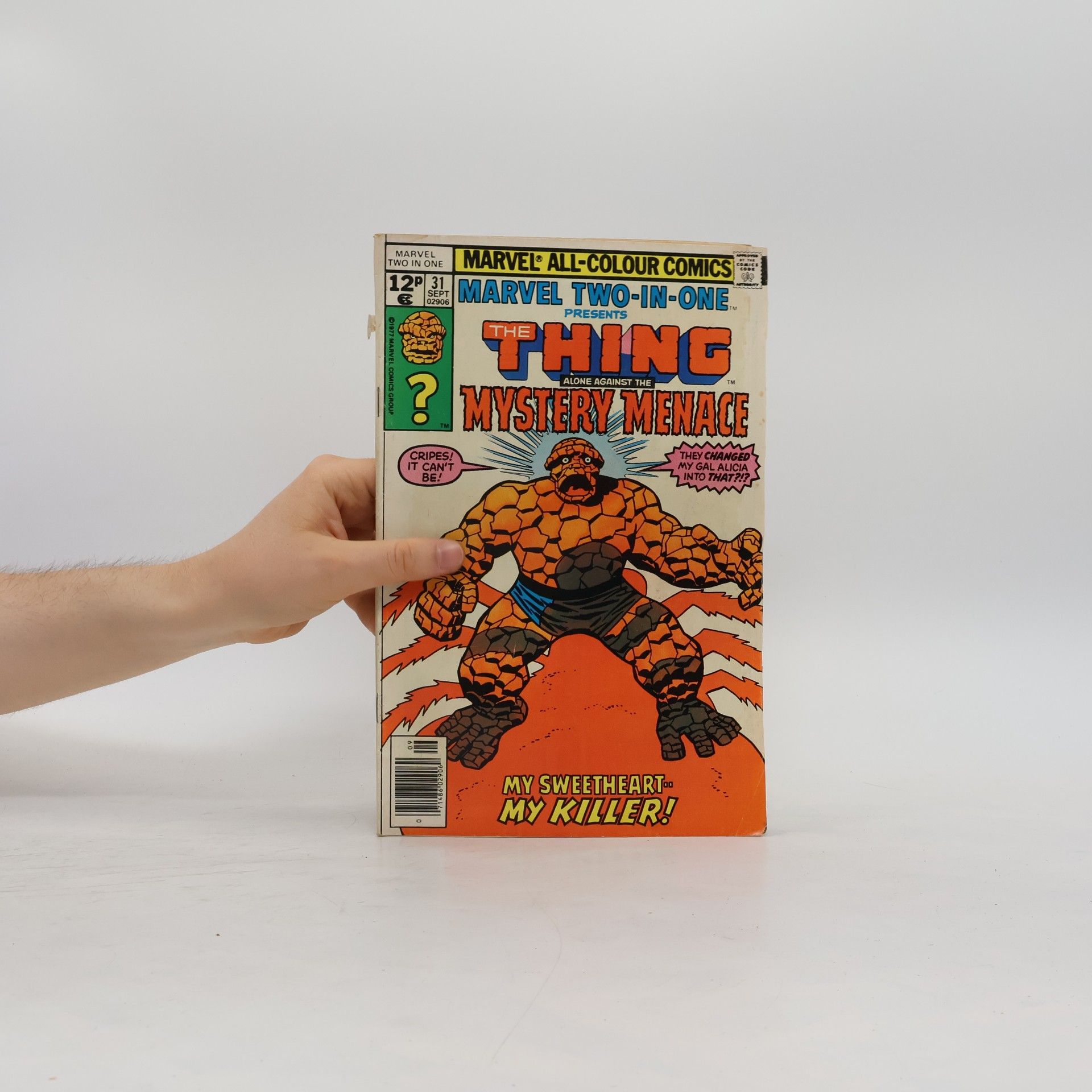 Kolektív autorov Marvel Two-in-One No. 31. The Thing Along Against the Mystery Menace