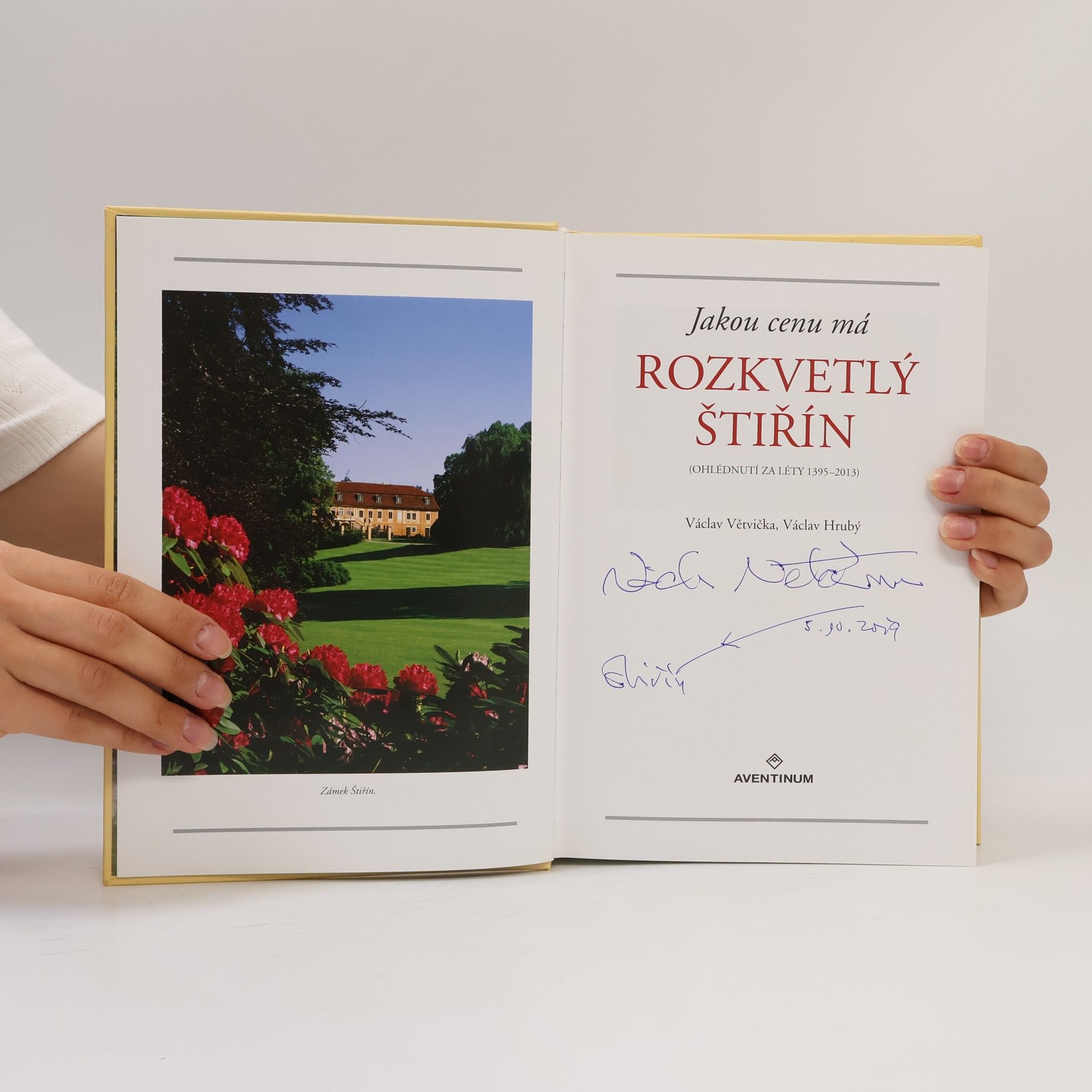 Václav Větvička Jakou cenu má rozkvetlý Štiřín. Ohlédnutí za léty 1395-2013