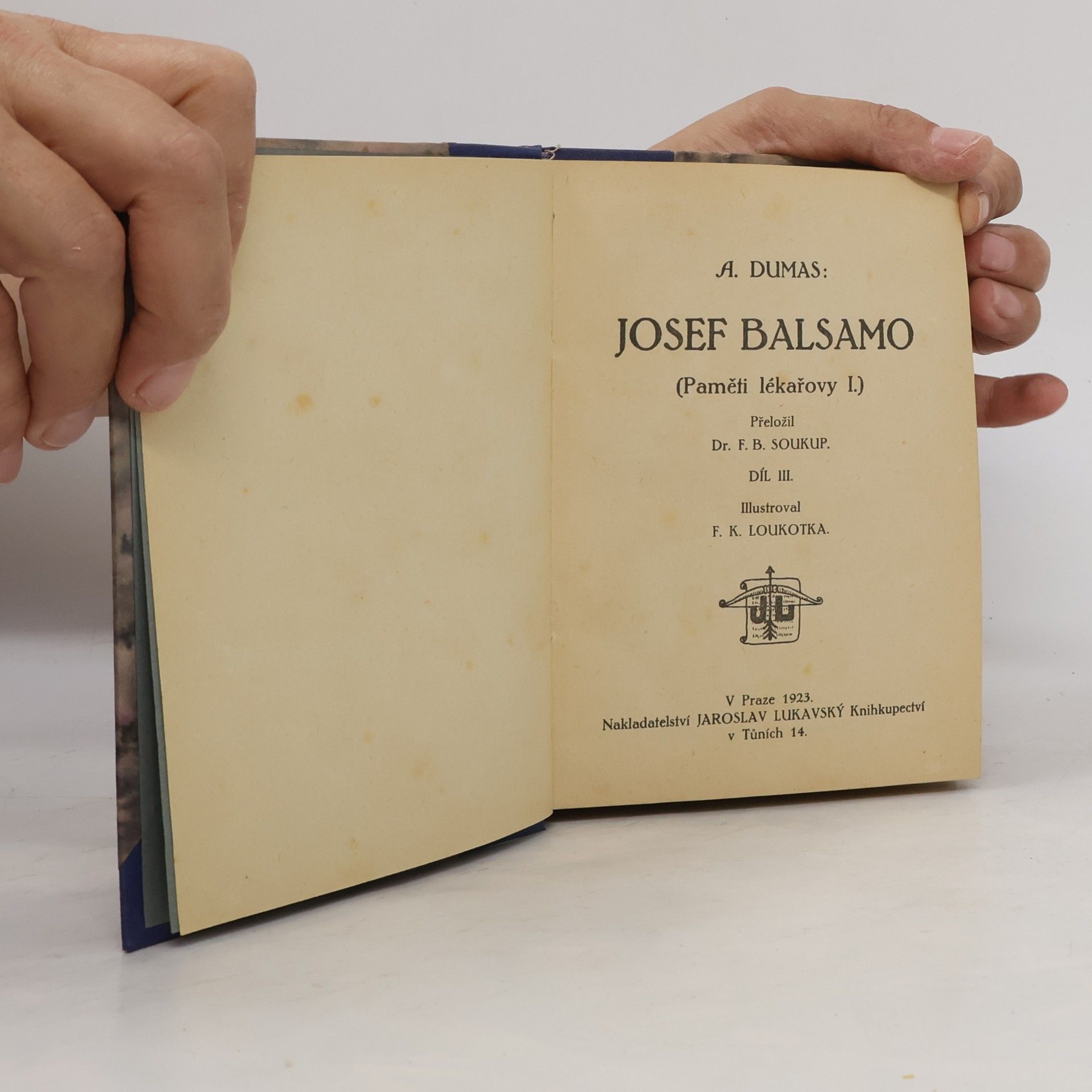 Alexandre Dumas starší Josef Balsamo III
