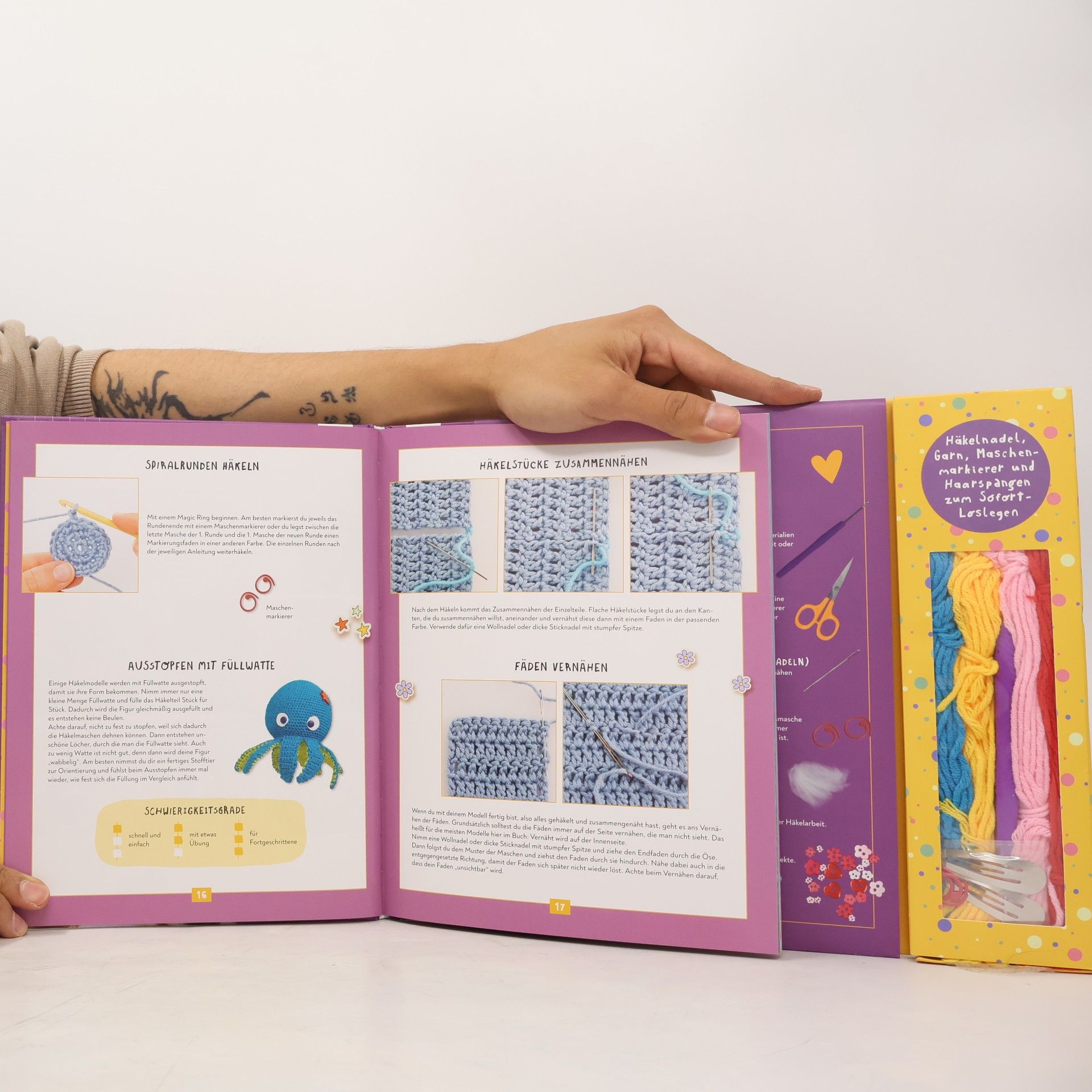 Frechverlag Kreativstart Kids Häkeln. Anleitungsbuch und Material