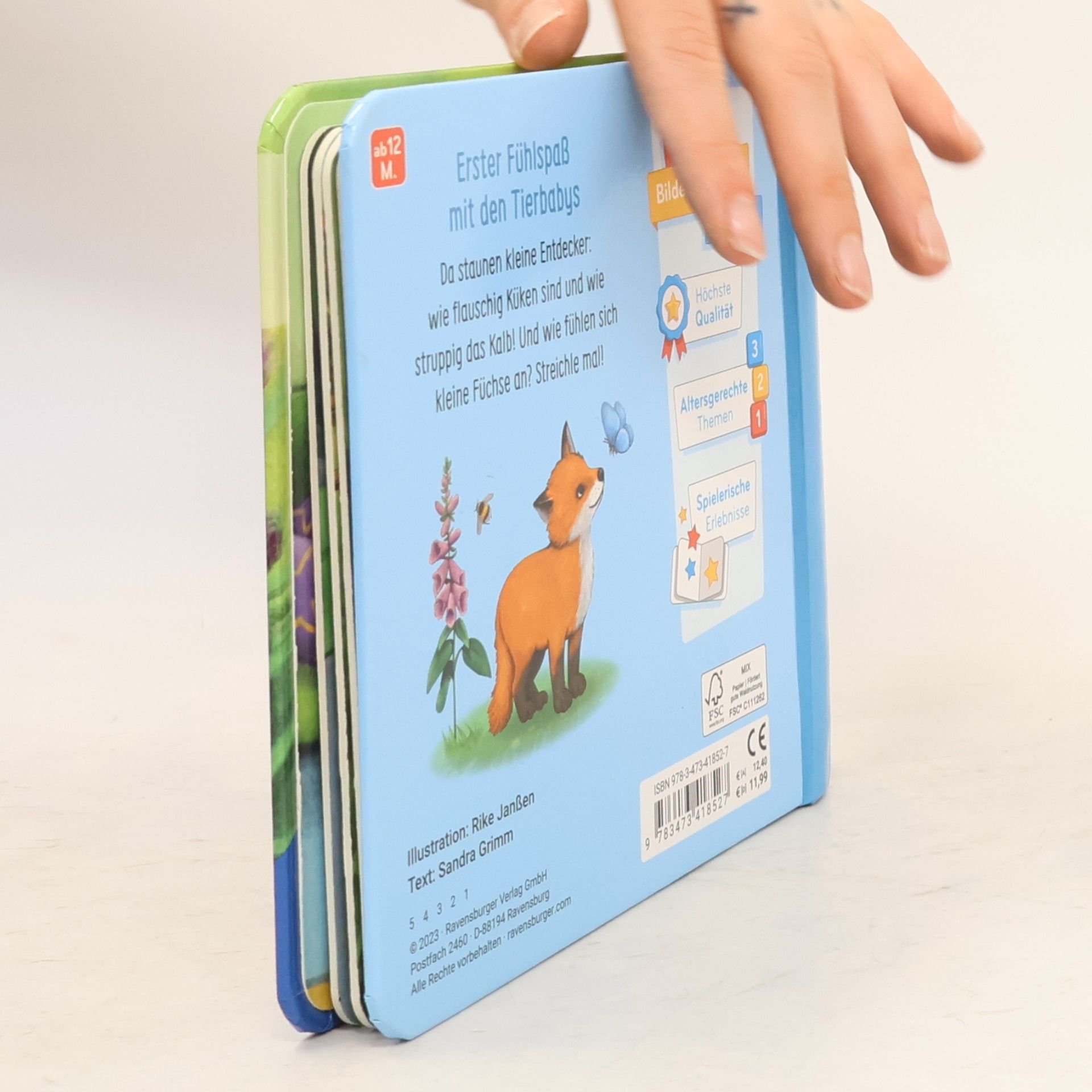 Sandra Grimm Mein erstes Fühlbuch: Meine liebsten Tierkinder