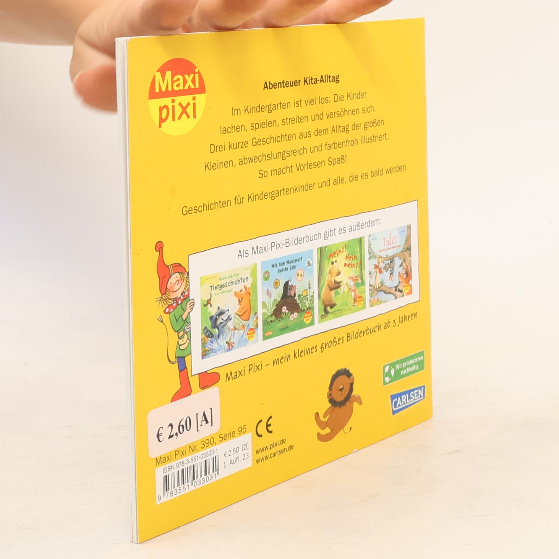 Miriam Cordes Maxi Pixi 390: Im Kindergarten – Meine liebsten Vorlesegeschichten