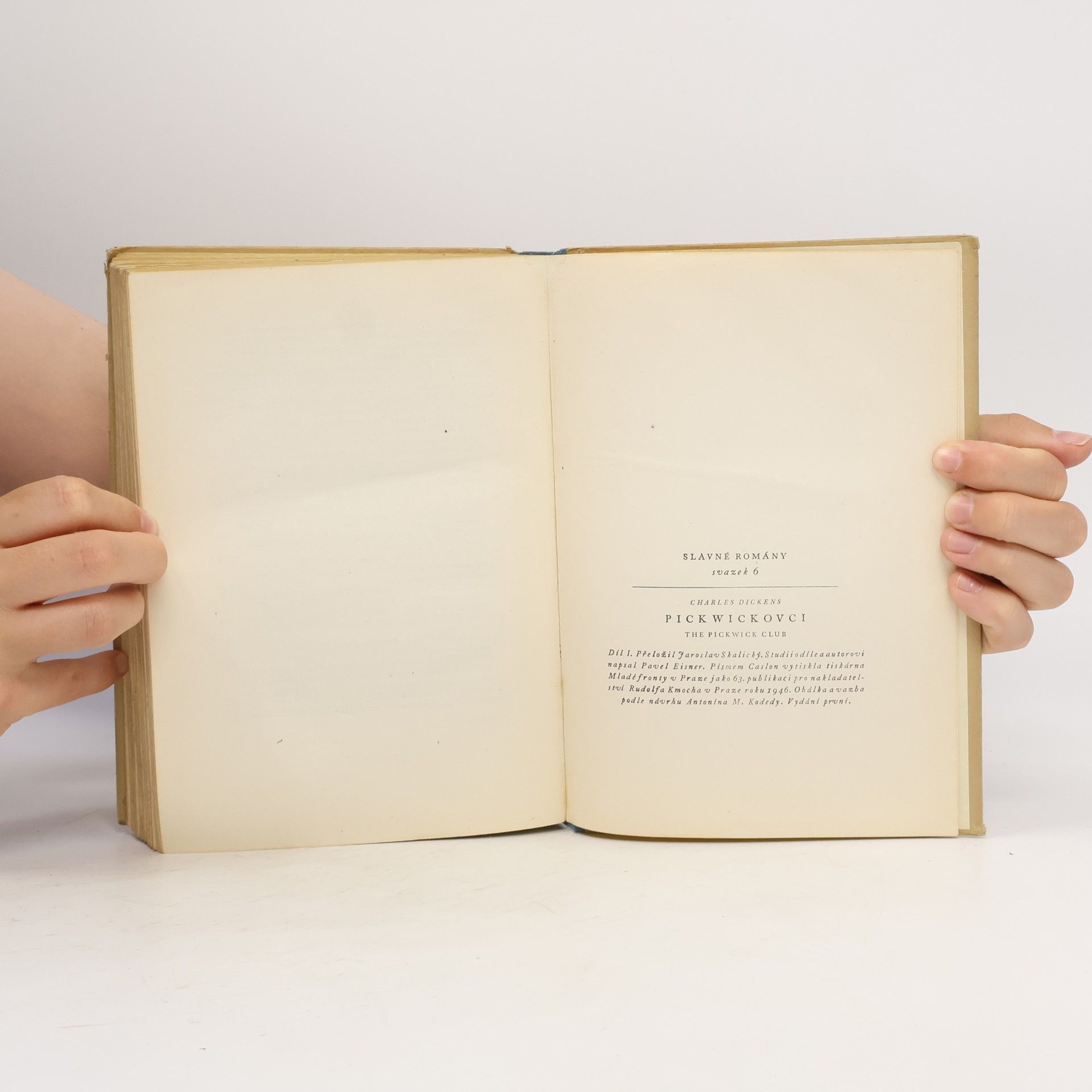 Charles Dickens Pickwickovci I. díl