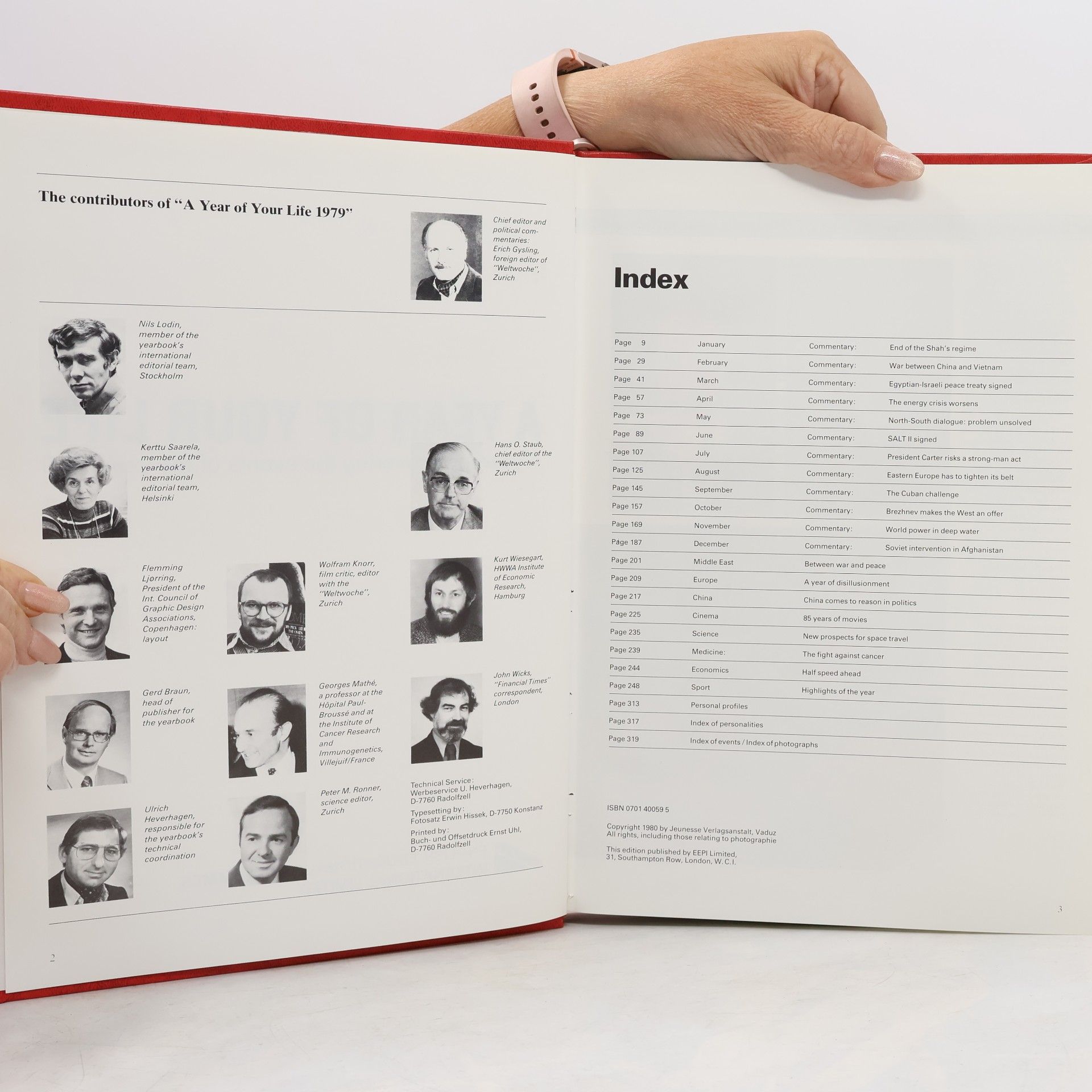 Erich Gysling International Yearbook 1980 : A Year of Your Life