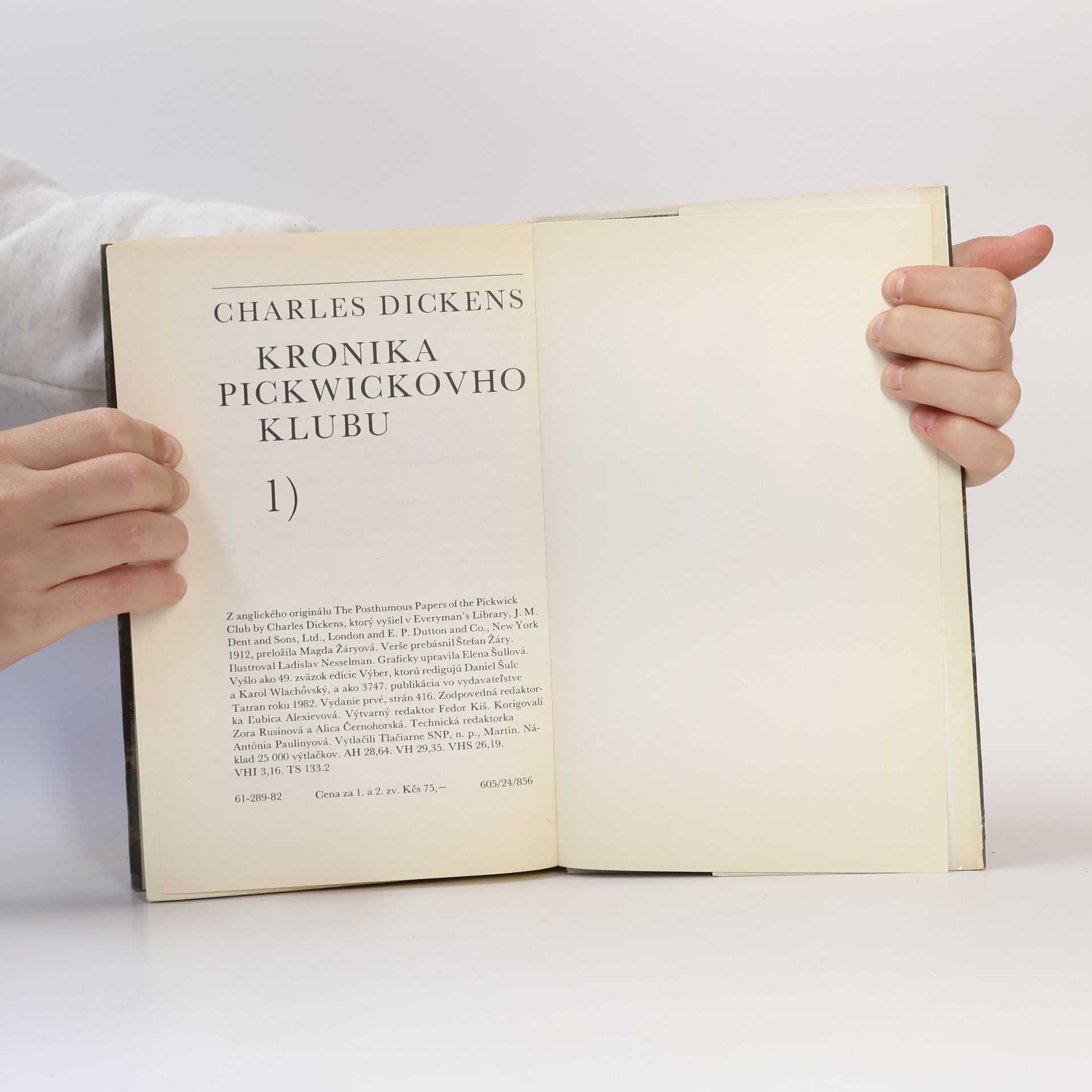 Charles Dickens Kronika Pickwickova klubu 1.
