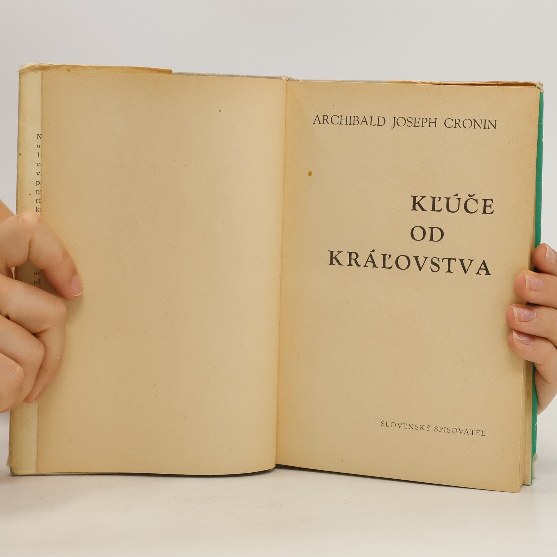 A. J. Cronin Kľúče od kráľovstva