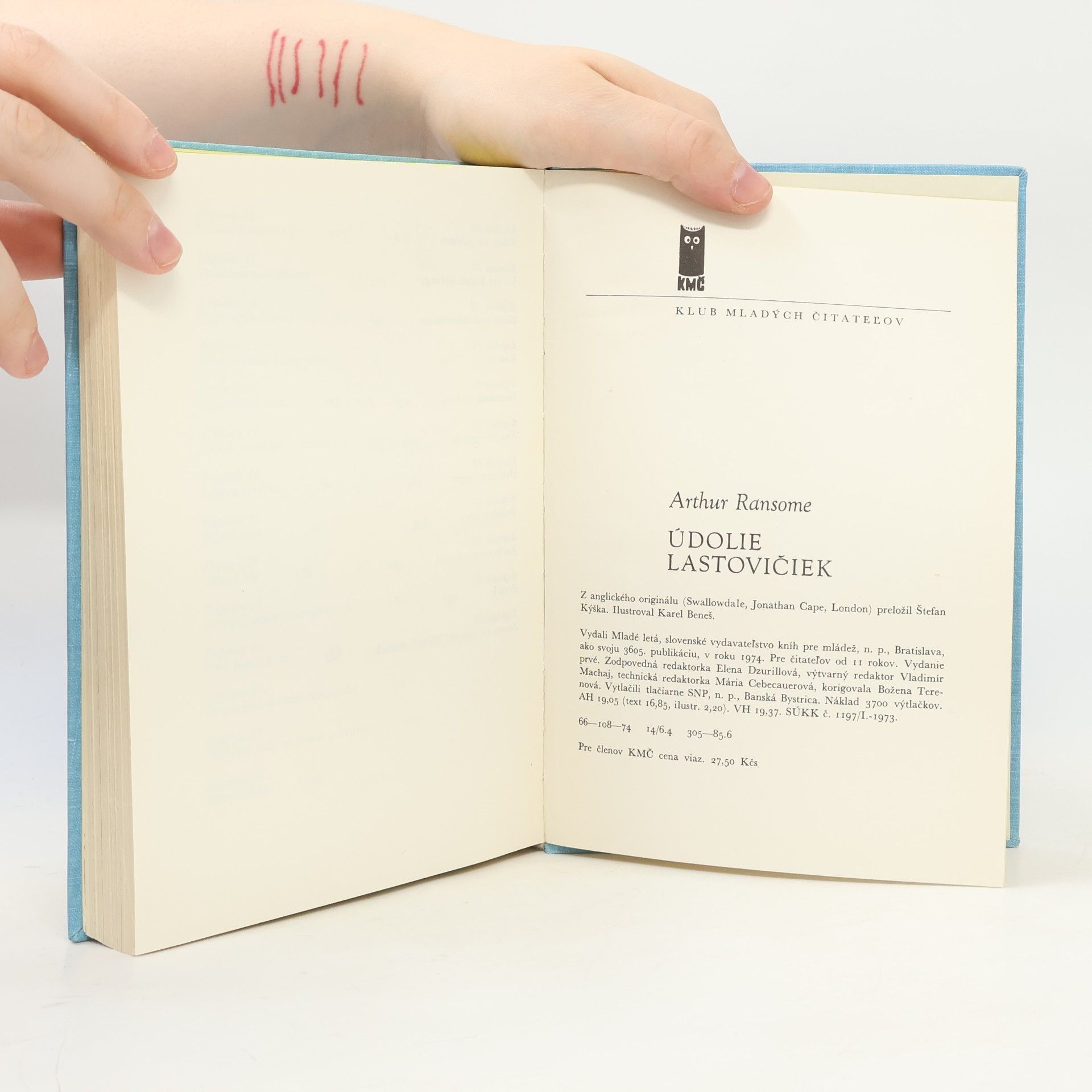 Arthur Ransome Údolie lastovičiek
