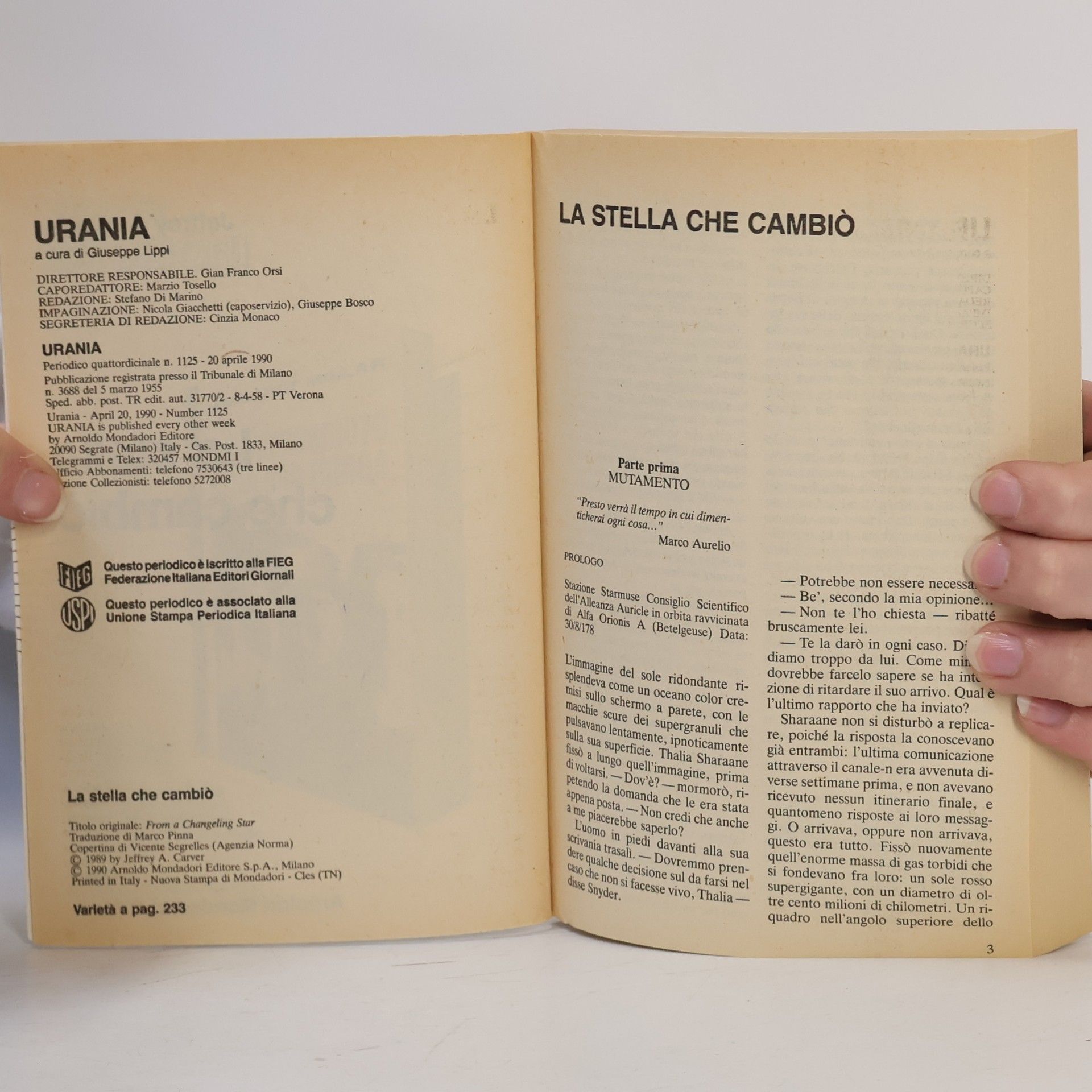 Jeffrey A. Carver La stella che cambiò