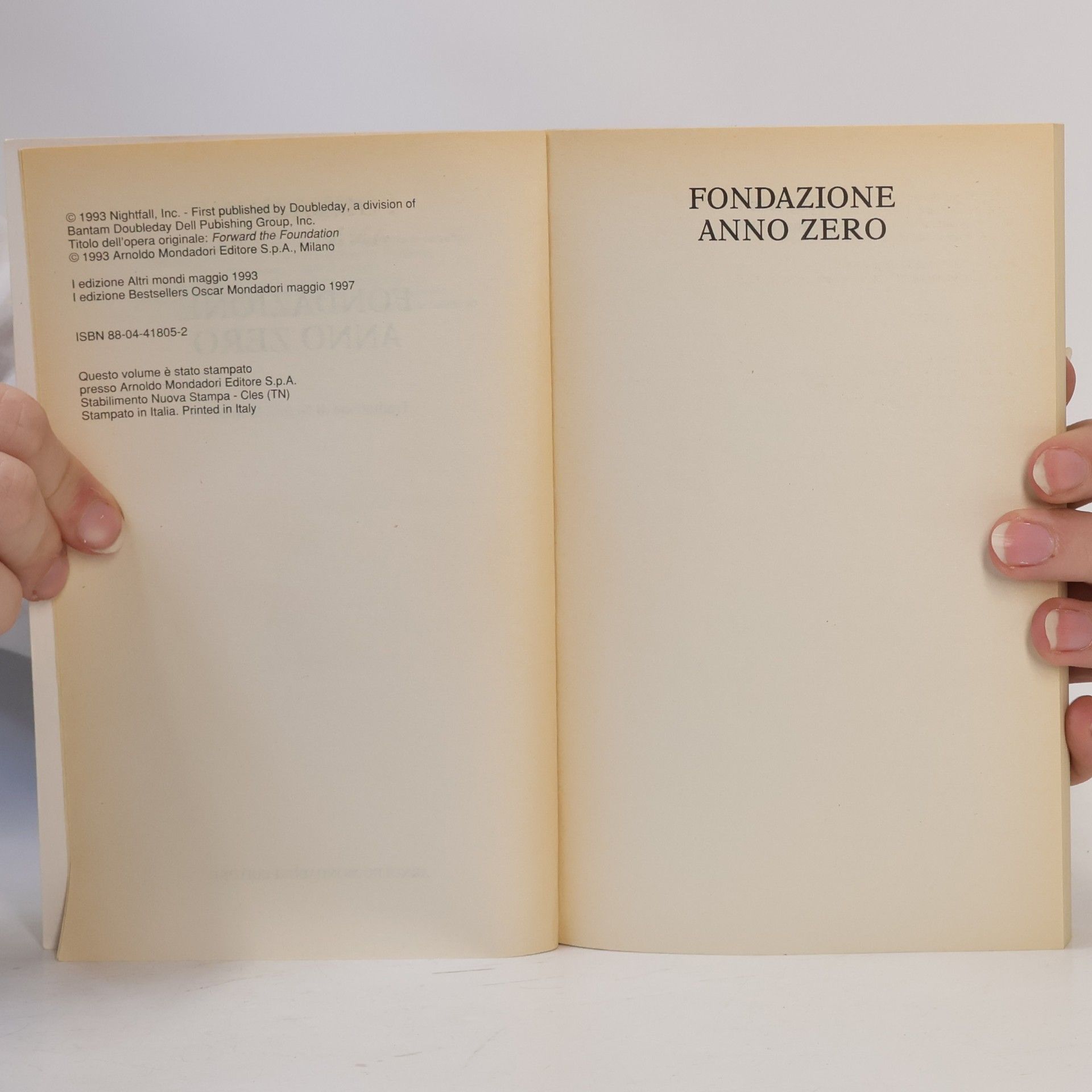 Isaac Asimov Oscar bestsellers - 775: Fondazione Anno Zero