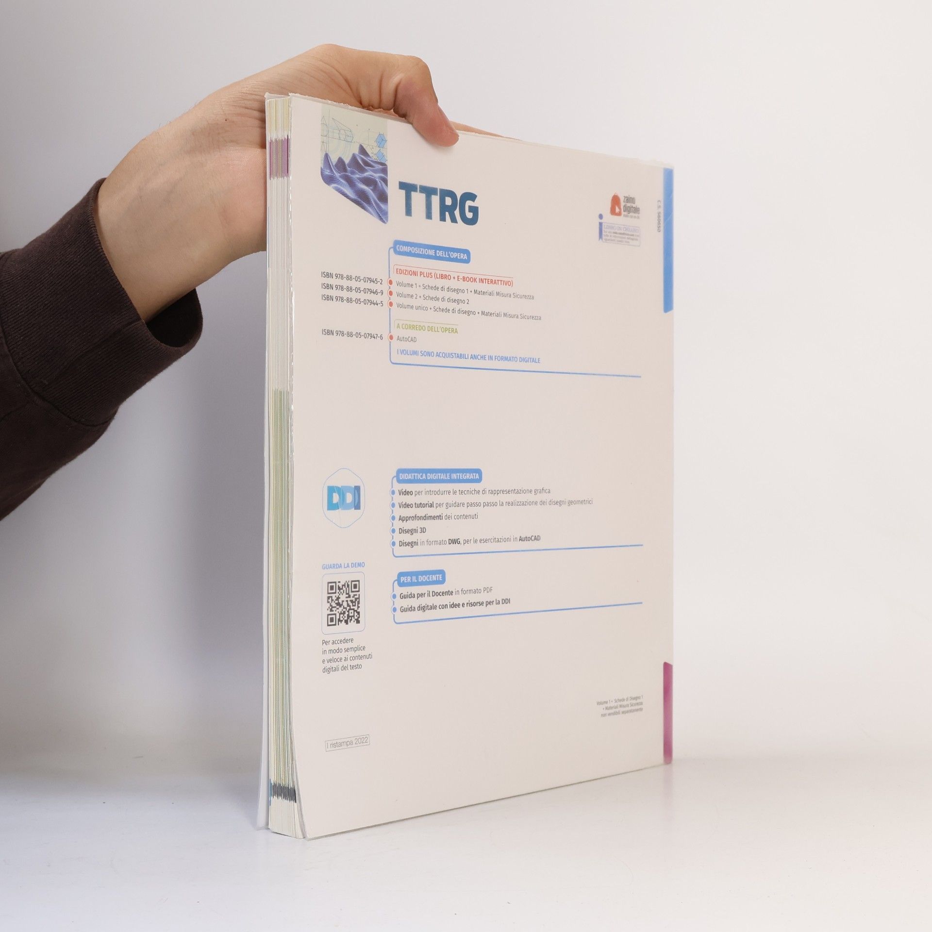 Sergio Della Vecchia TTRG. Tecnologia e tecniche di rappresentazione grafica. Con materiali, misura, sicurezza e schede di disegno. Per il primo biennio delle scuole superiori. Con e-book. Con espansione online