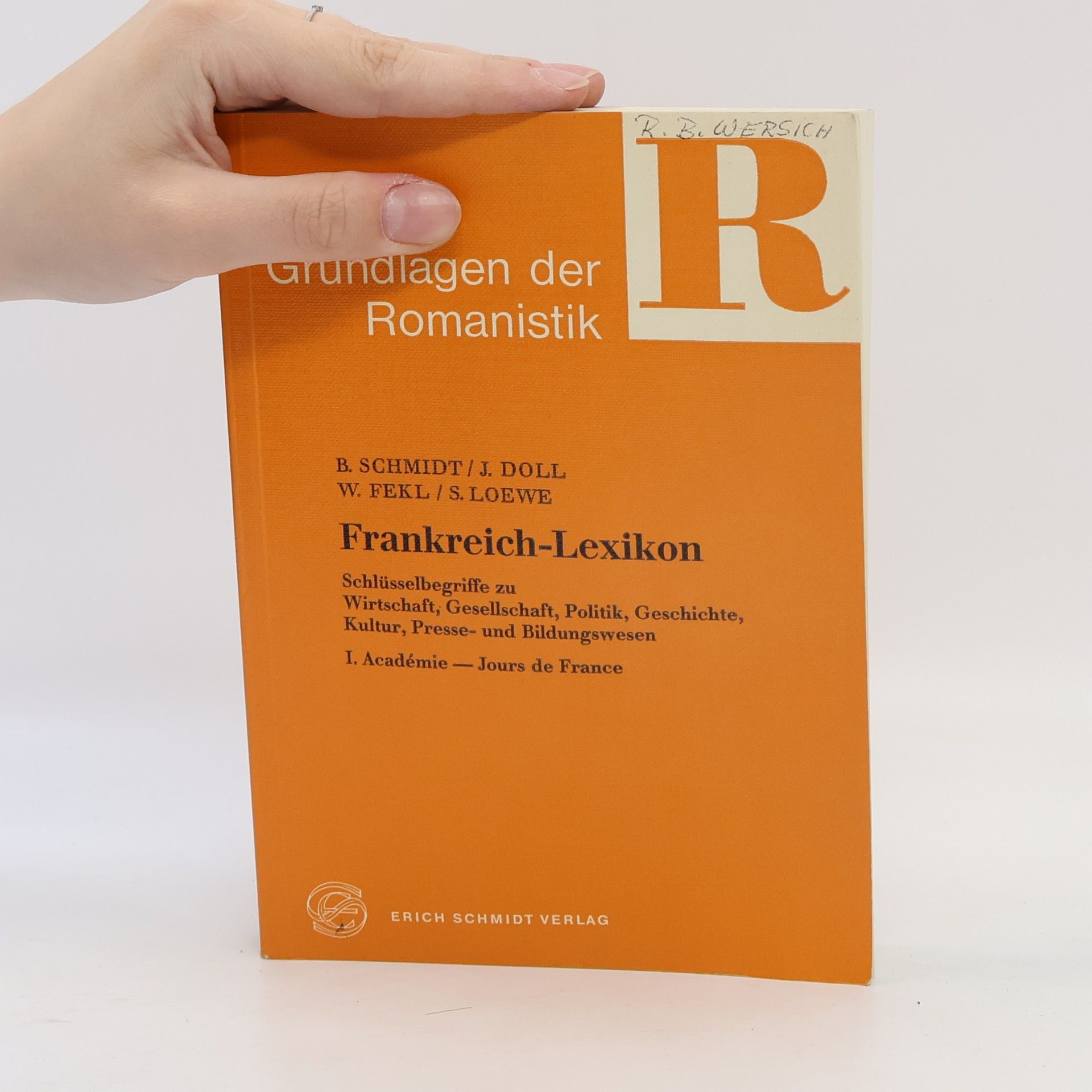 Bernhard Schmidt Frankreich-Lexikon