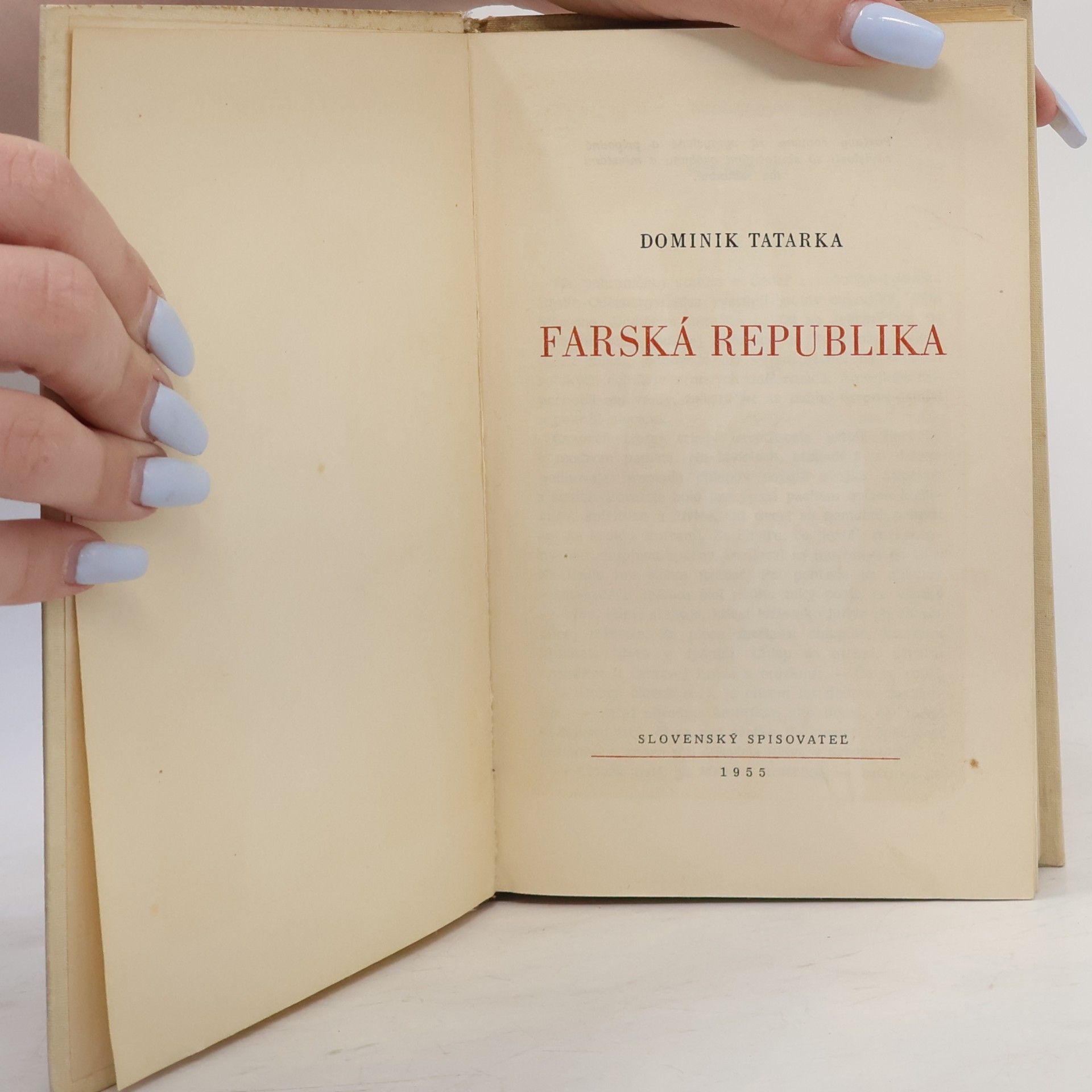 Dominik Tatarka Farská republika