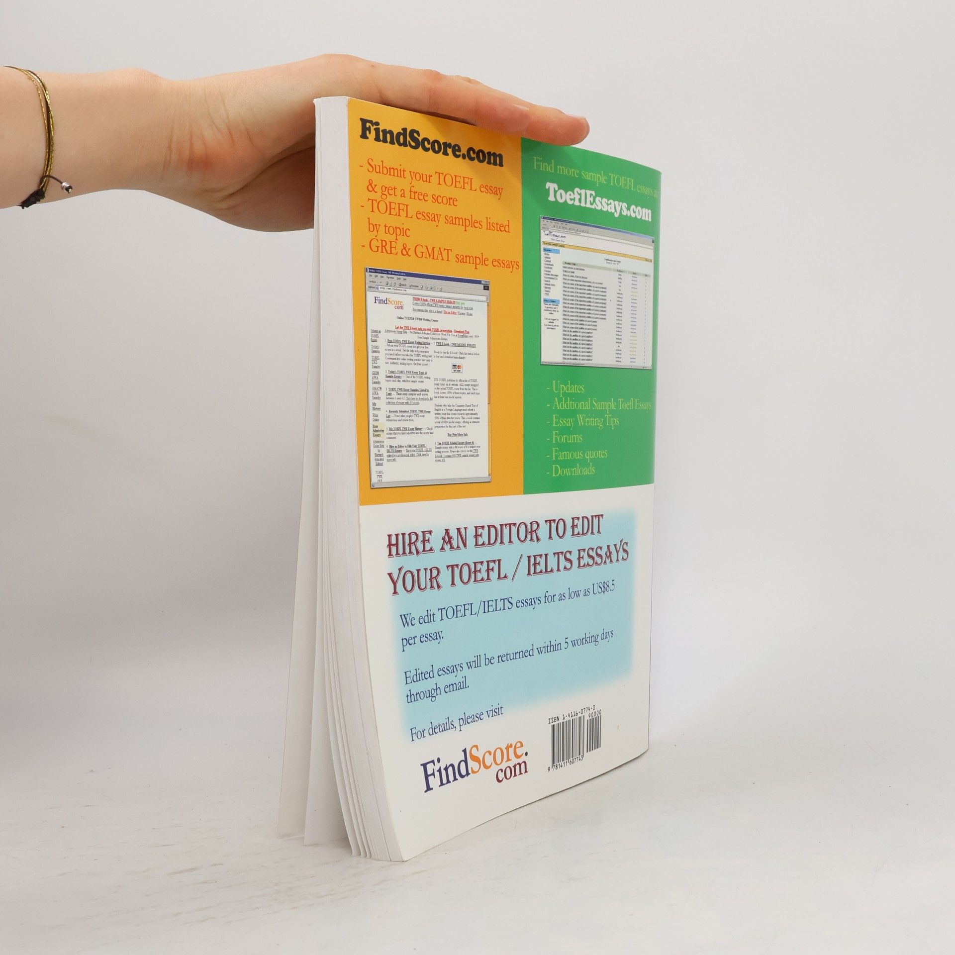 Anonymous Sample Essays for the TOEFL Writing Test (TWE) - First Edition