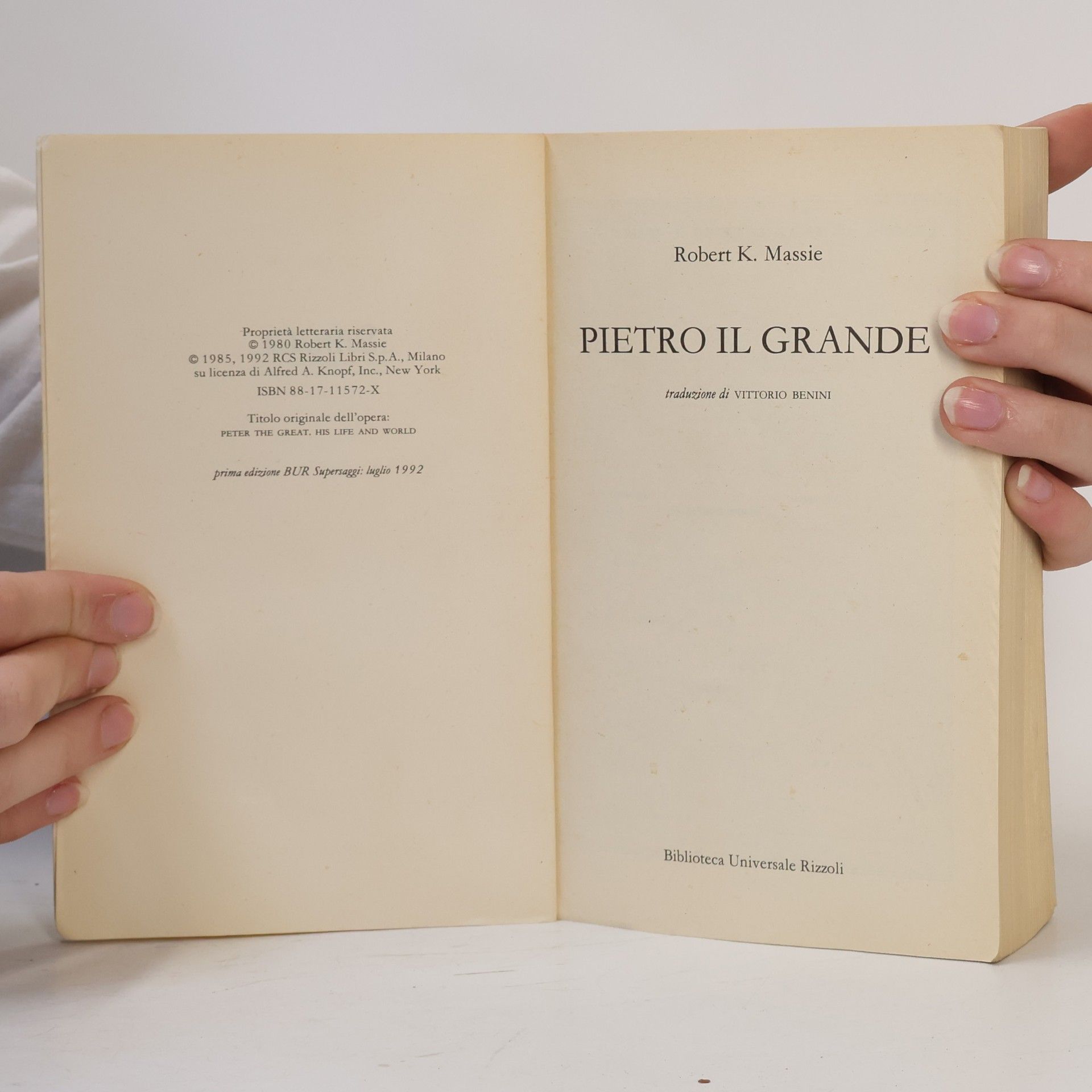 Robert K. Massie BUR Supersaggi - 72: Pietro il Grande