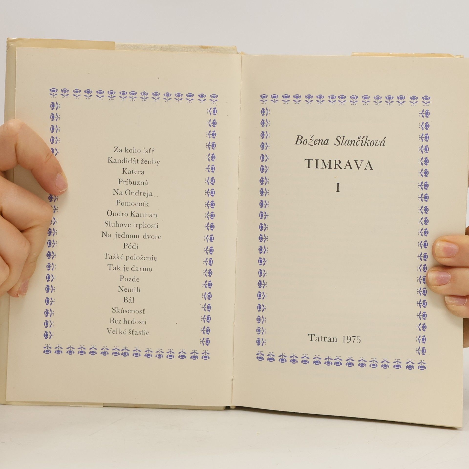 Božena Slančíková Timrava Timrava I.