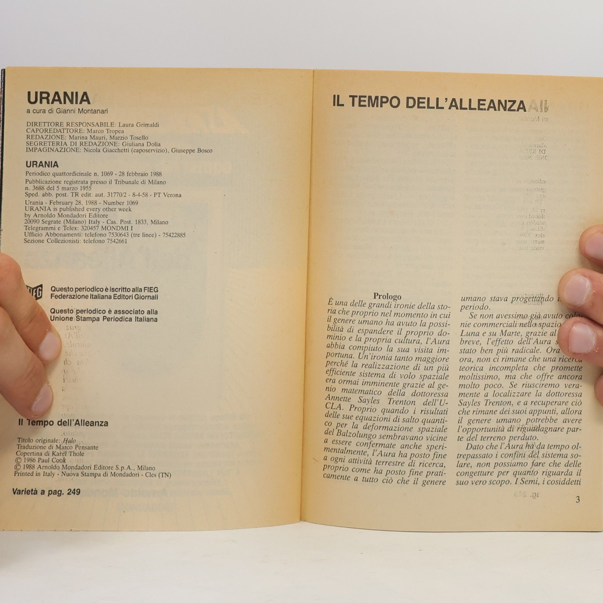 Paul Cook II Tempo dell'Alleanza