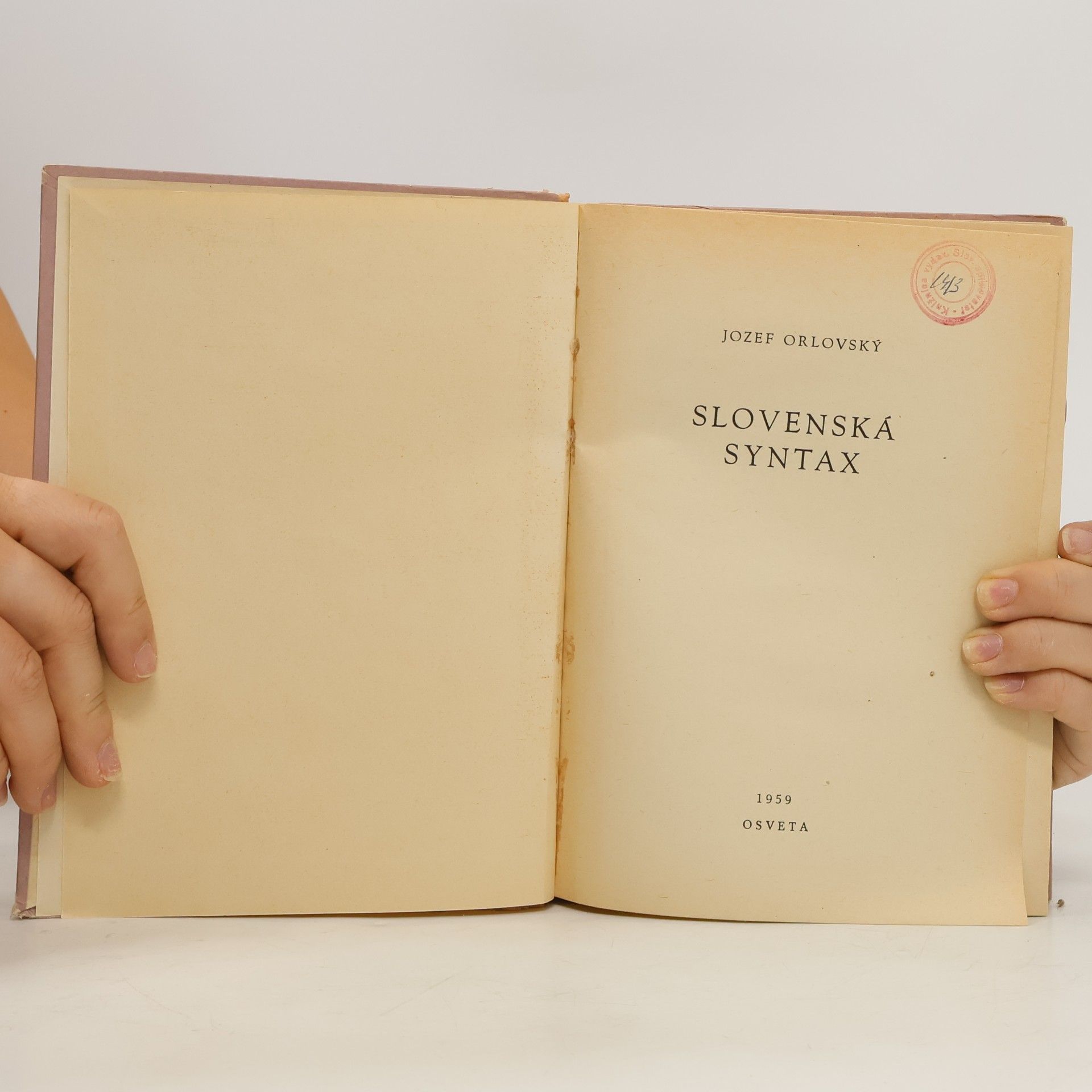 J. Orlovský Slovenská syntax
