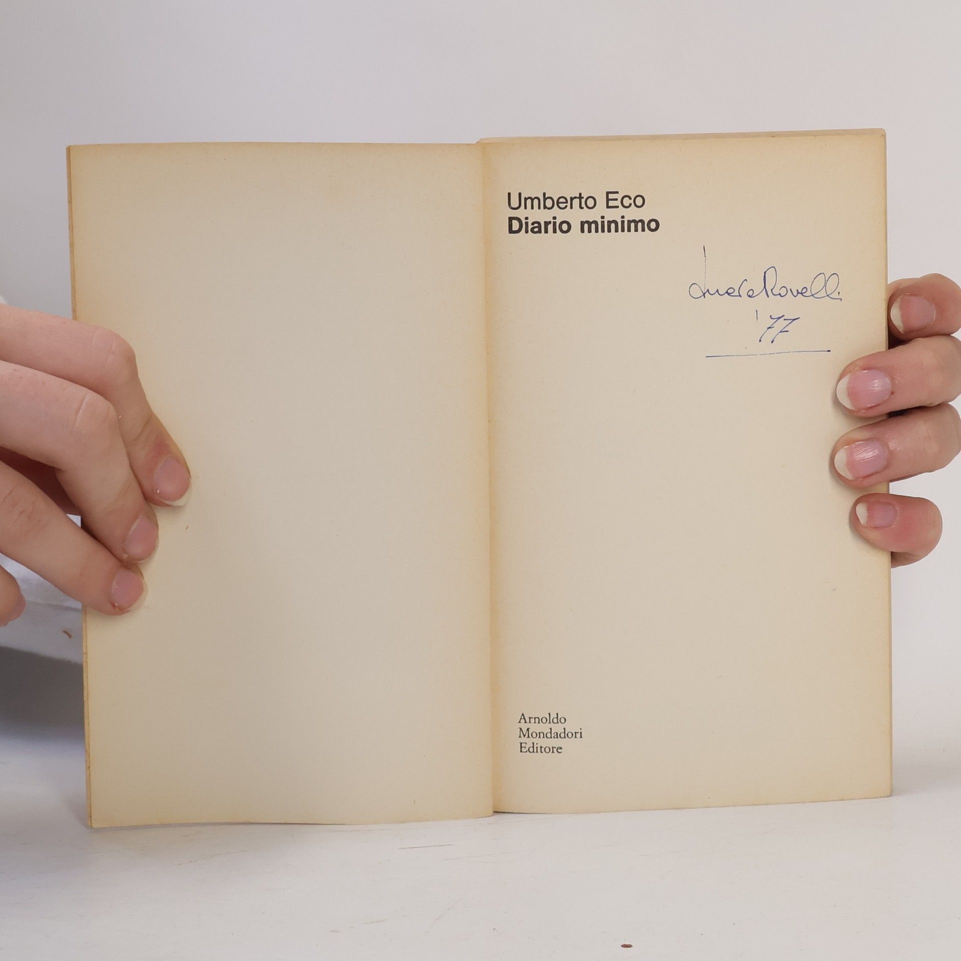 Umberto Eco Diario Minimo