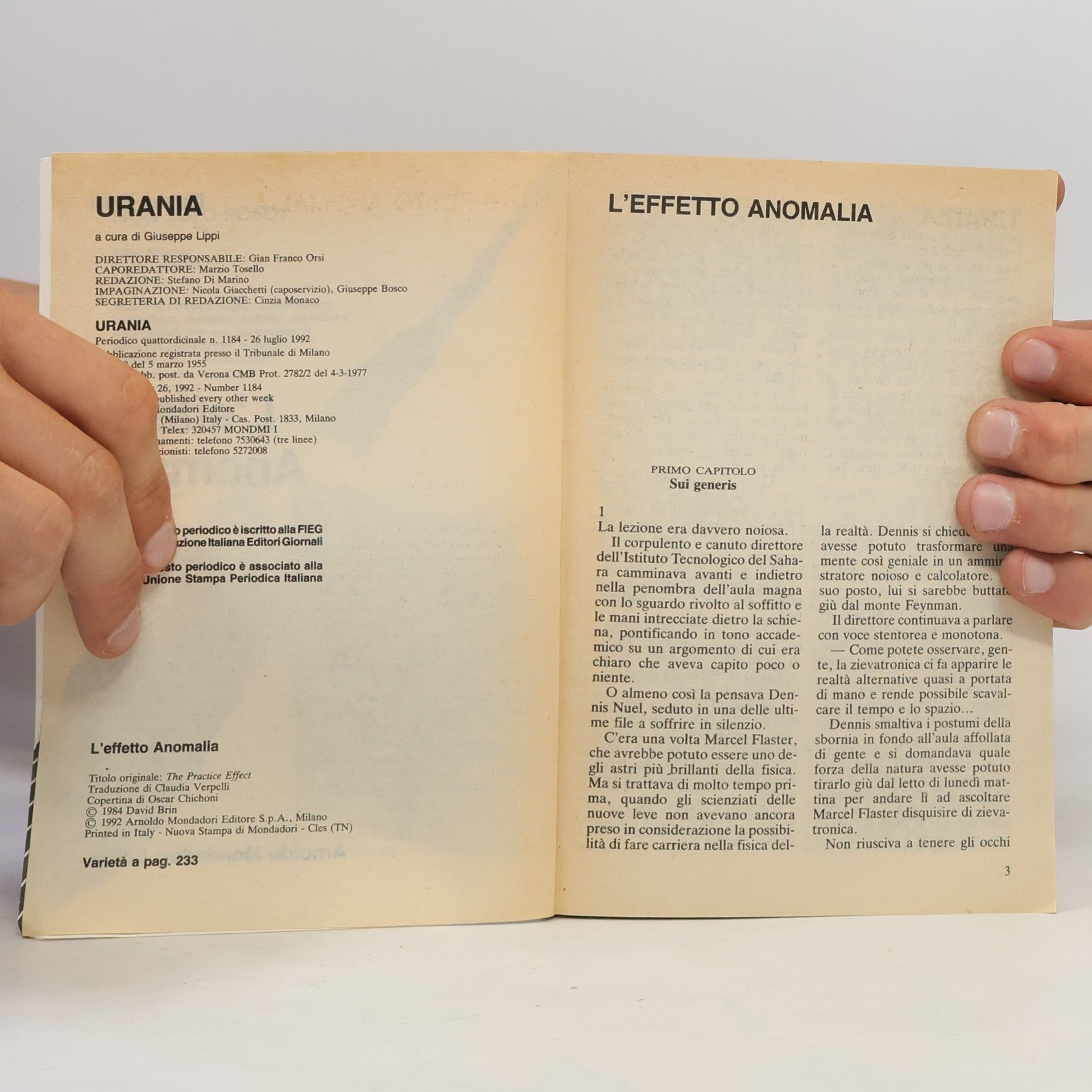 David Brin L'effetto anomalia