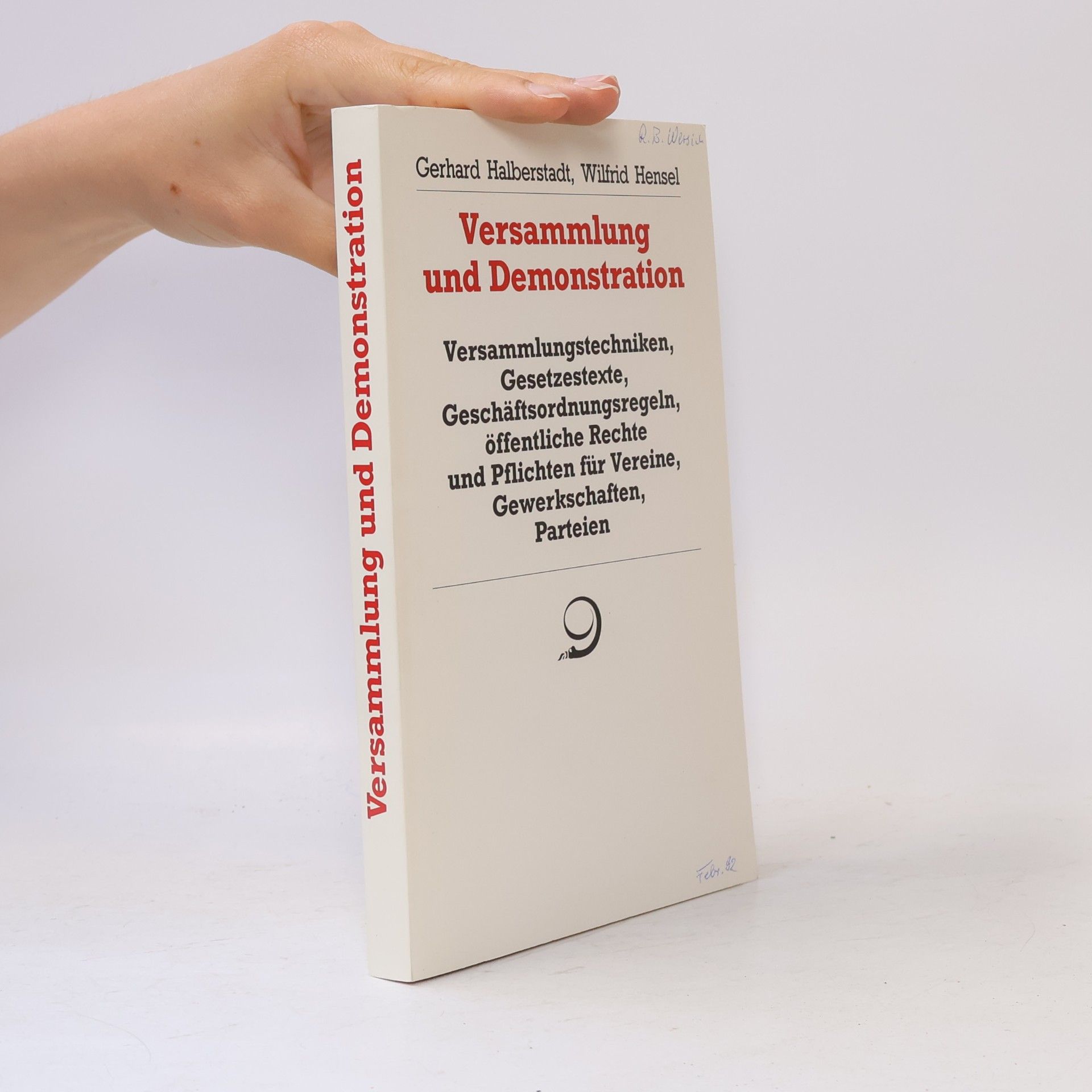 Gerhard Halberstadt Versammlung und Demonstration