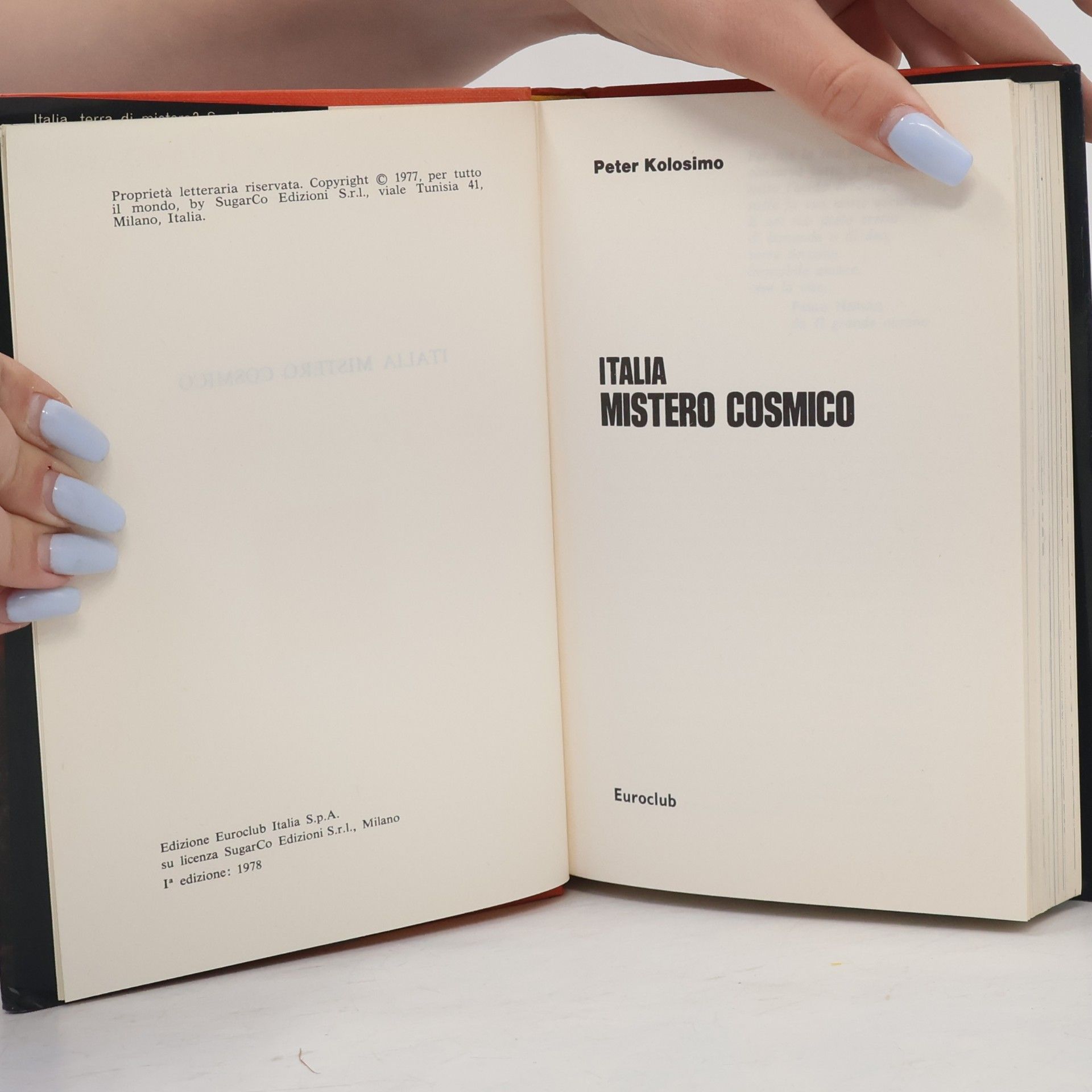 Peter Kolosimo Italia, mistero cosmico