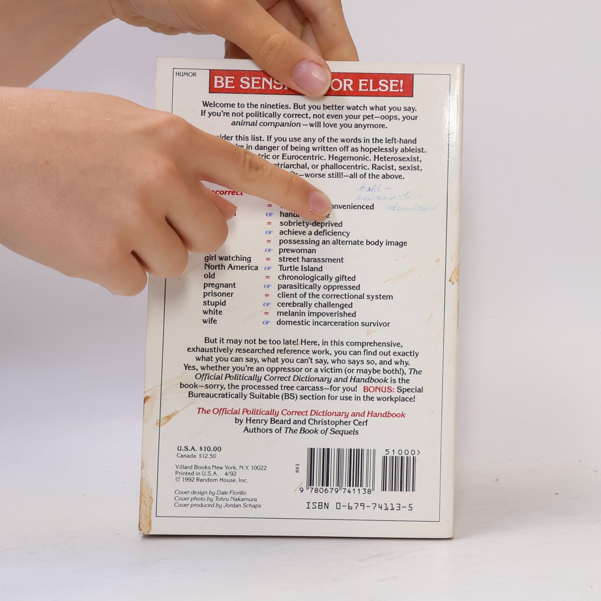 Henry N. Beard The Official Politically Correct Dictionary and Handbook