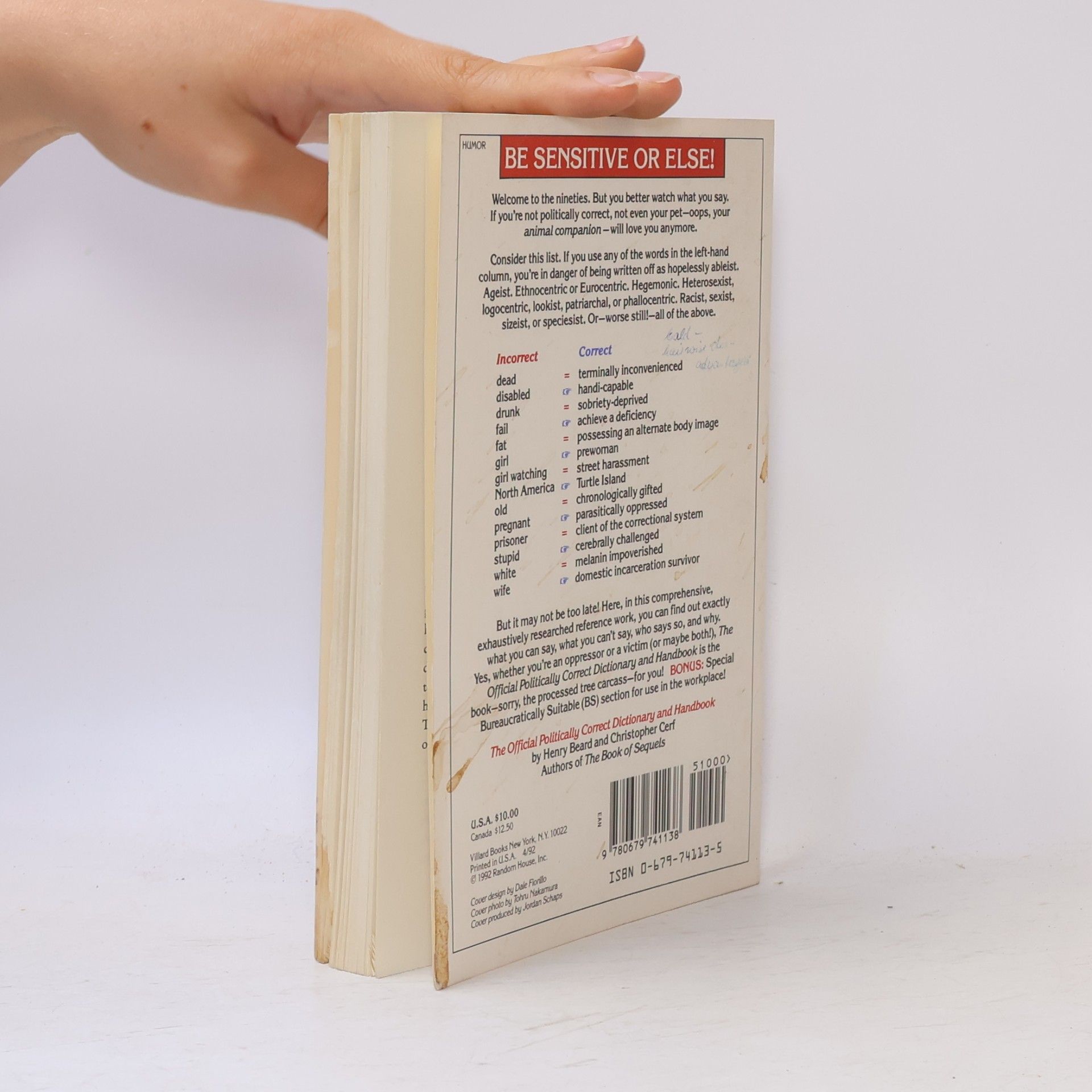 Henry N. Beard The Official Politically Correct Dictionary and Handbook