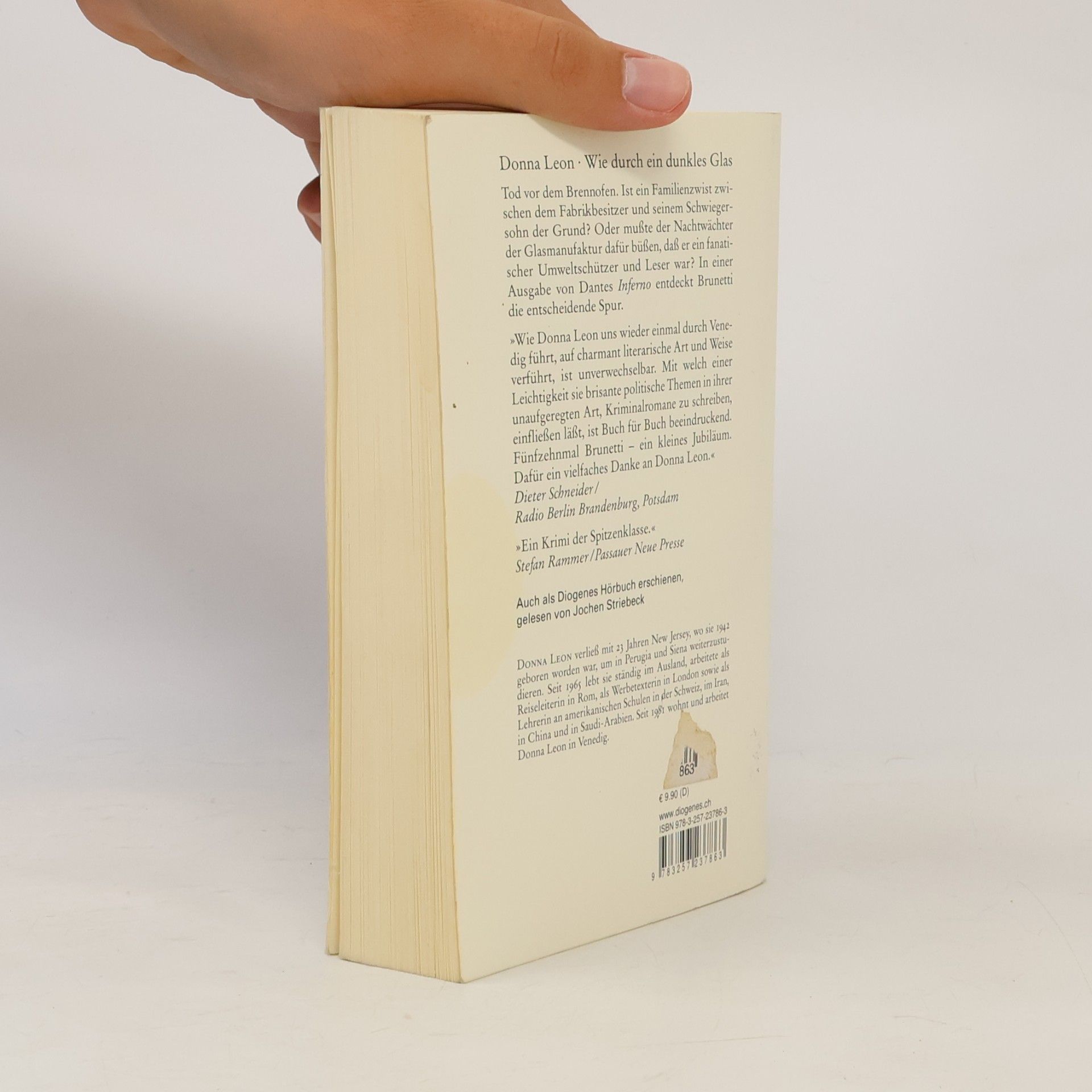 Donna Leon Wie durch ein dunkles Glas