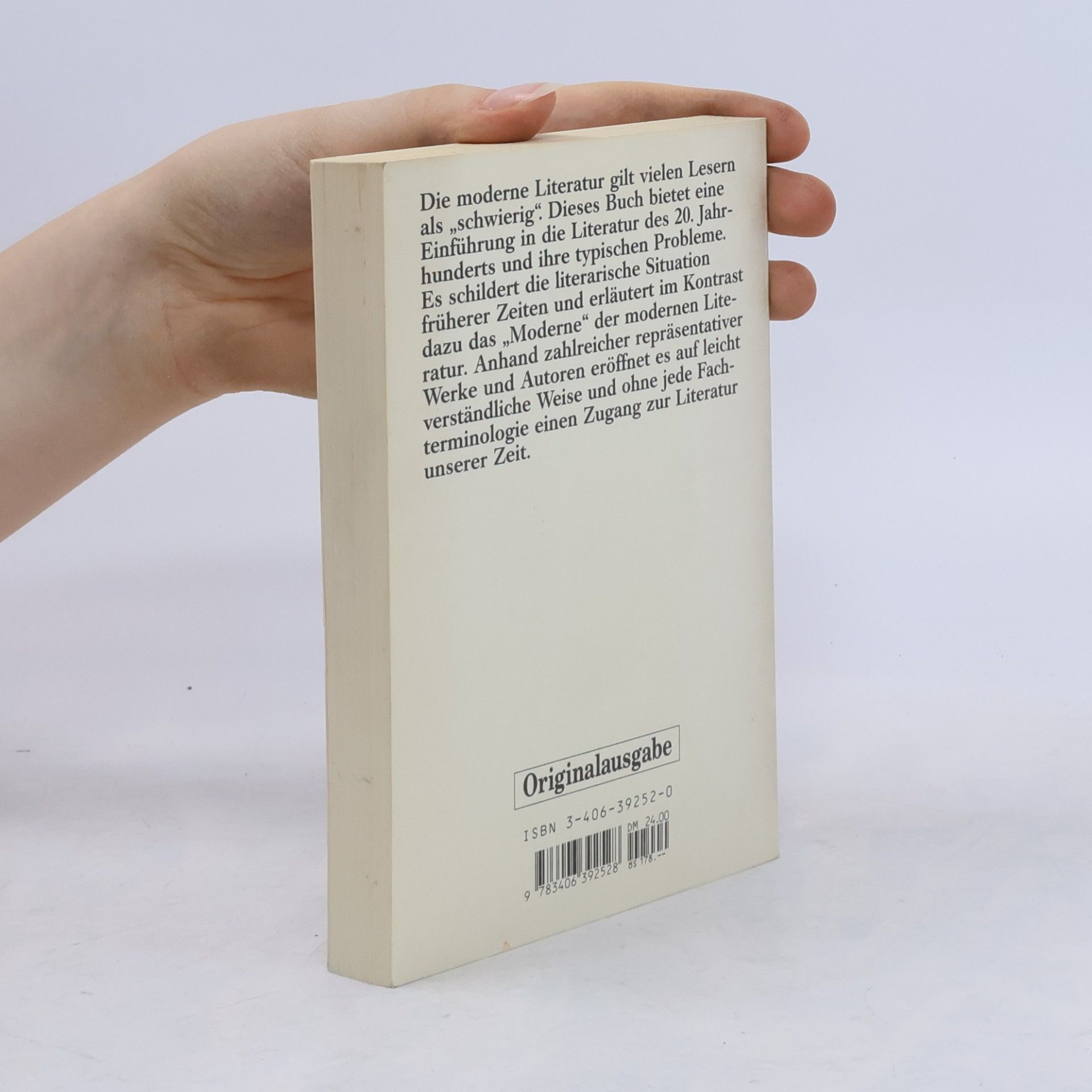 Horst Steinmetz Moderne Literatur lesen