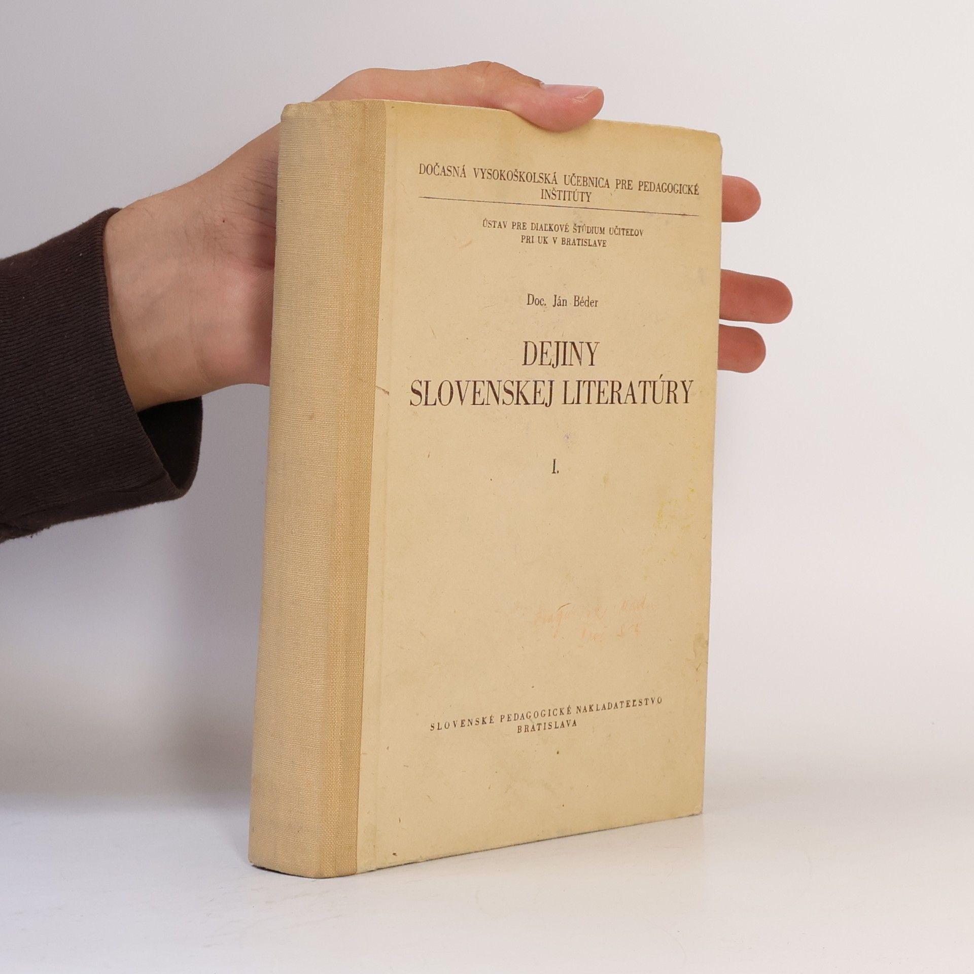 Ján Béder Dejiny slovenskej literatúry I.