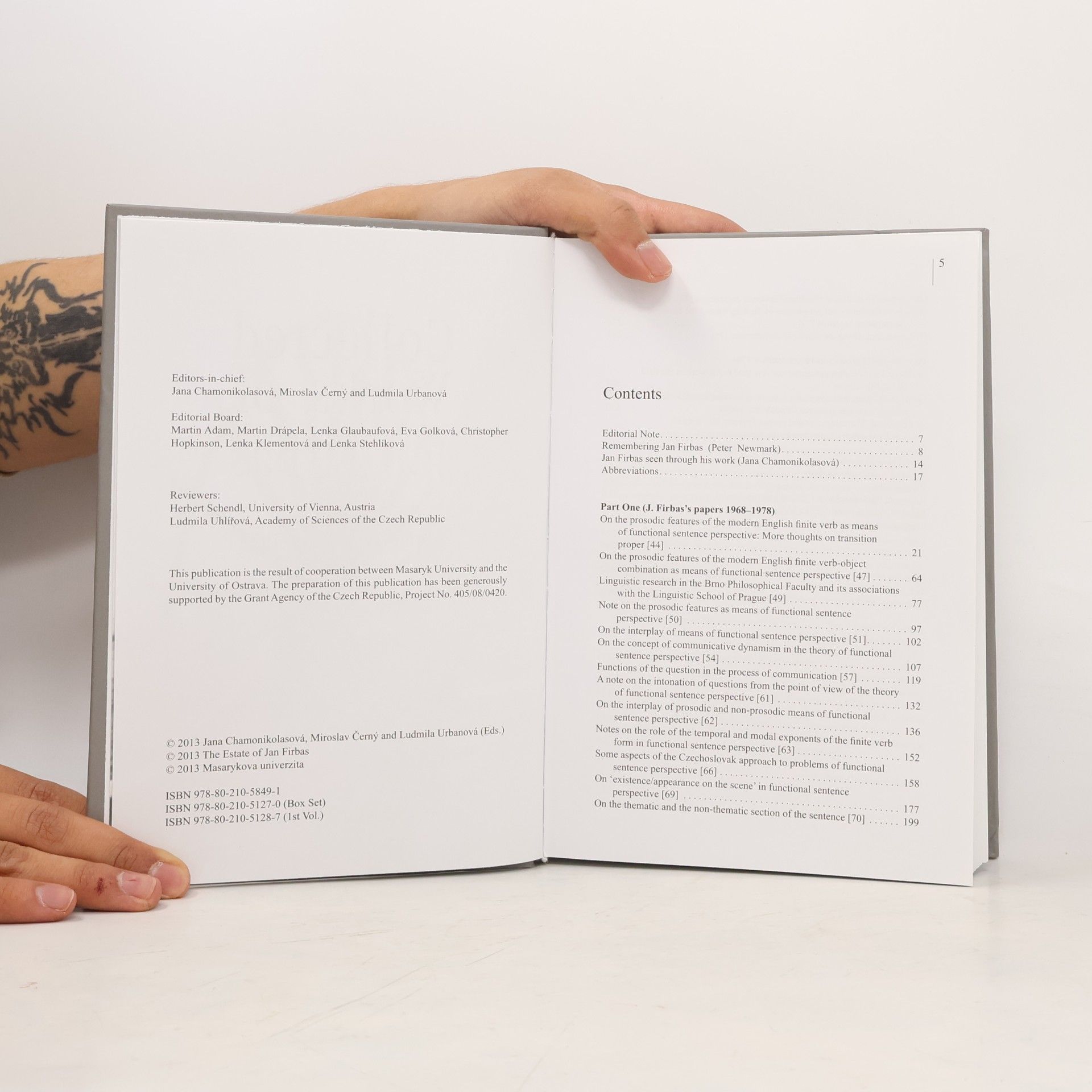 Jan Firbas Collected Works of Jan Firbas Volume Two 1968-1978