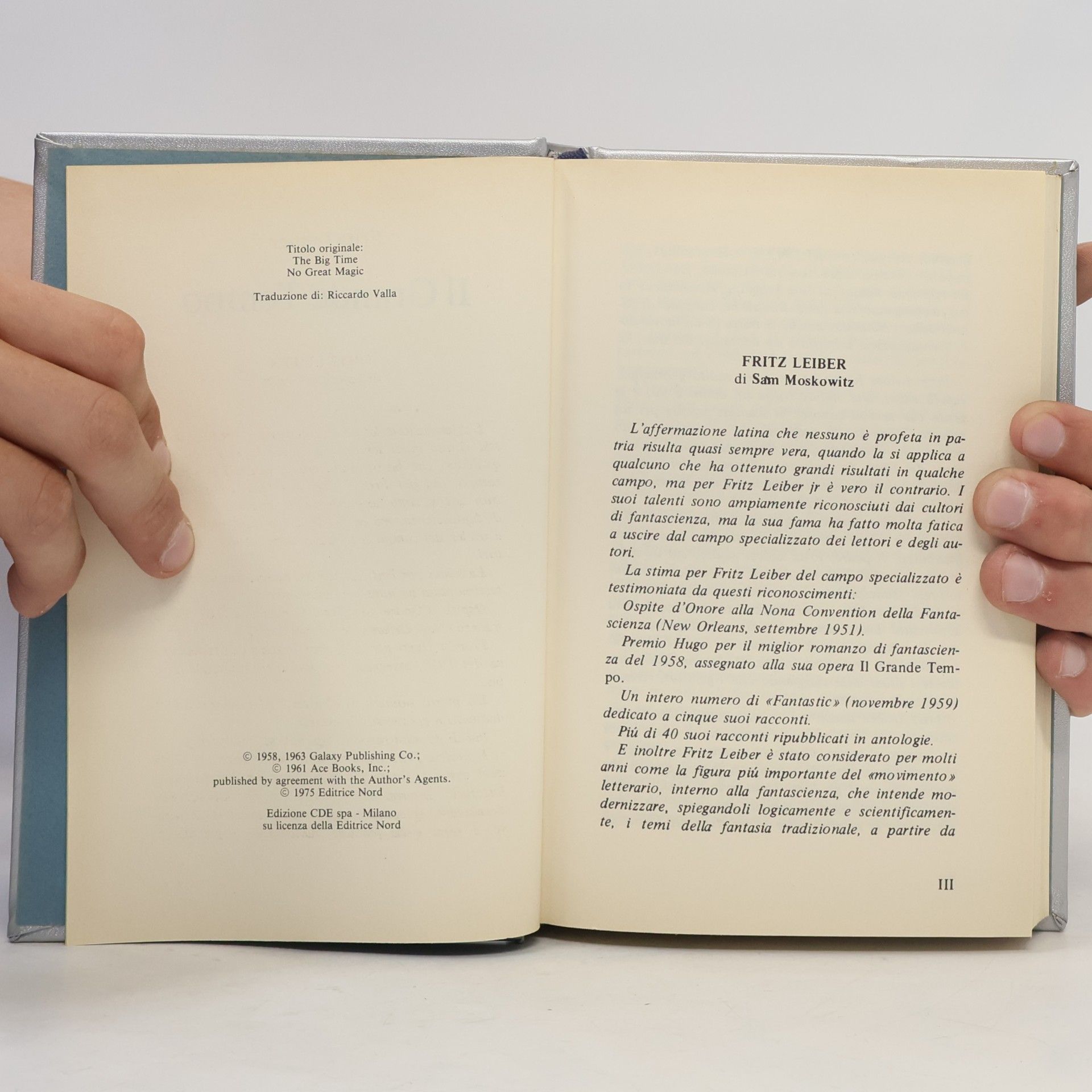 Fritz Leiber Il grande tempo