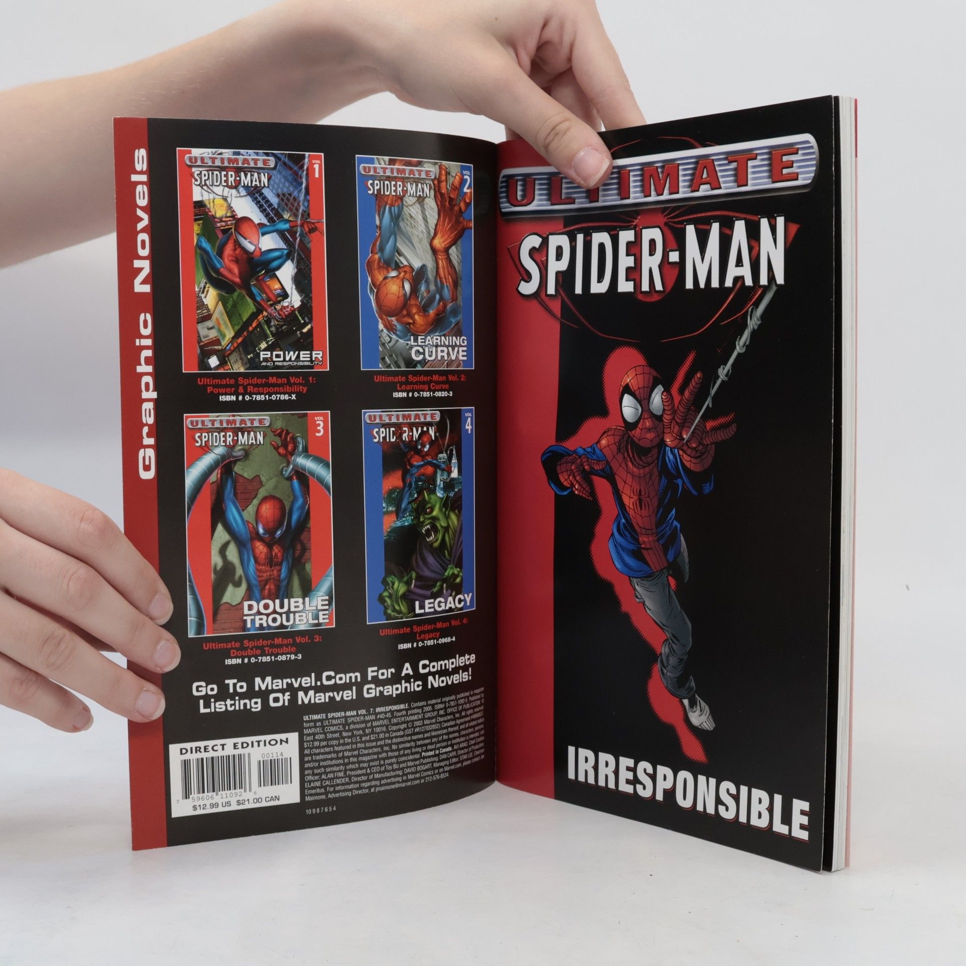 Brian Michael Bendis Ultimate Spider-Man - 7: Irresponsible