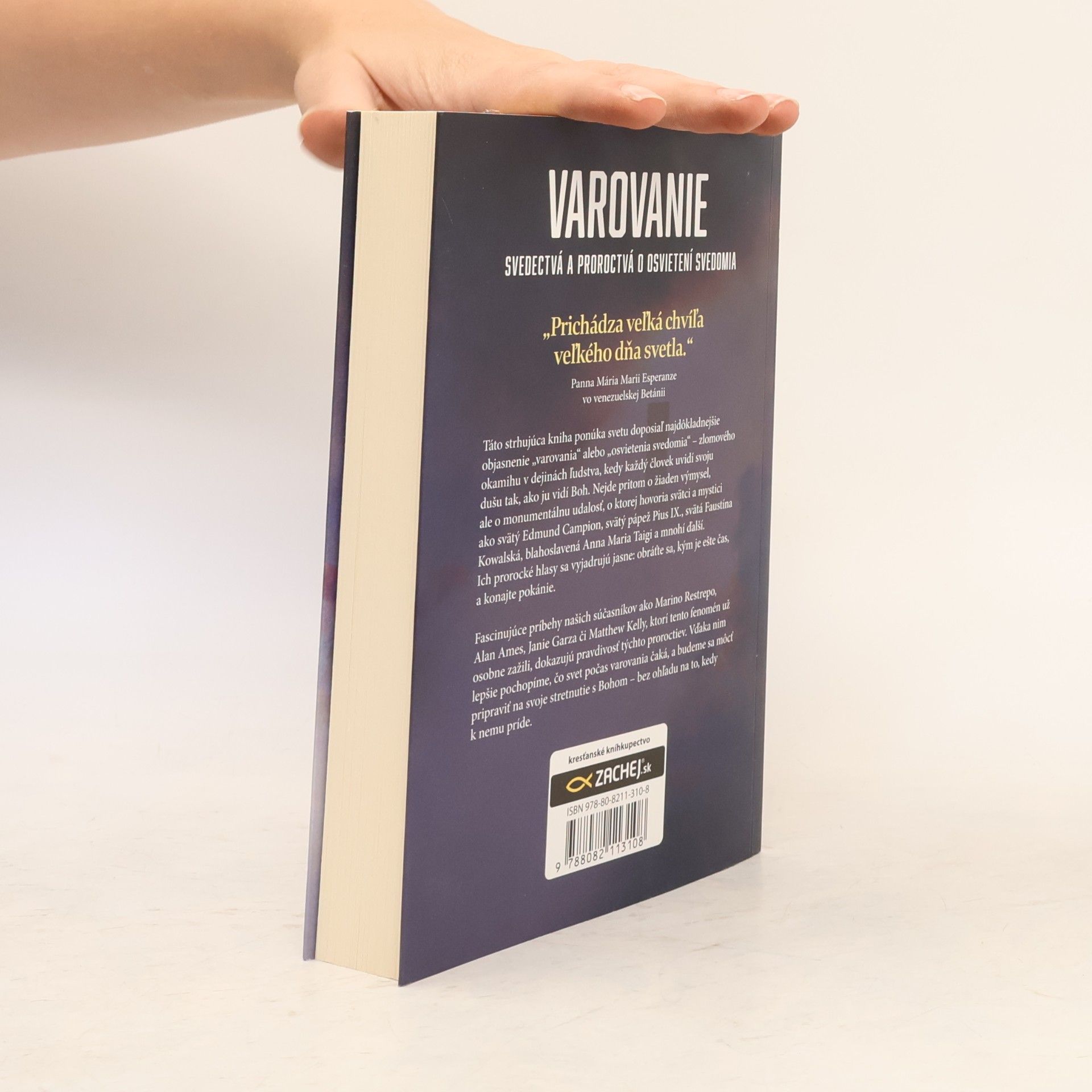 Christine Watkins Varovanie : svedectvá a proroctvá o osvietení svedomia