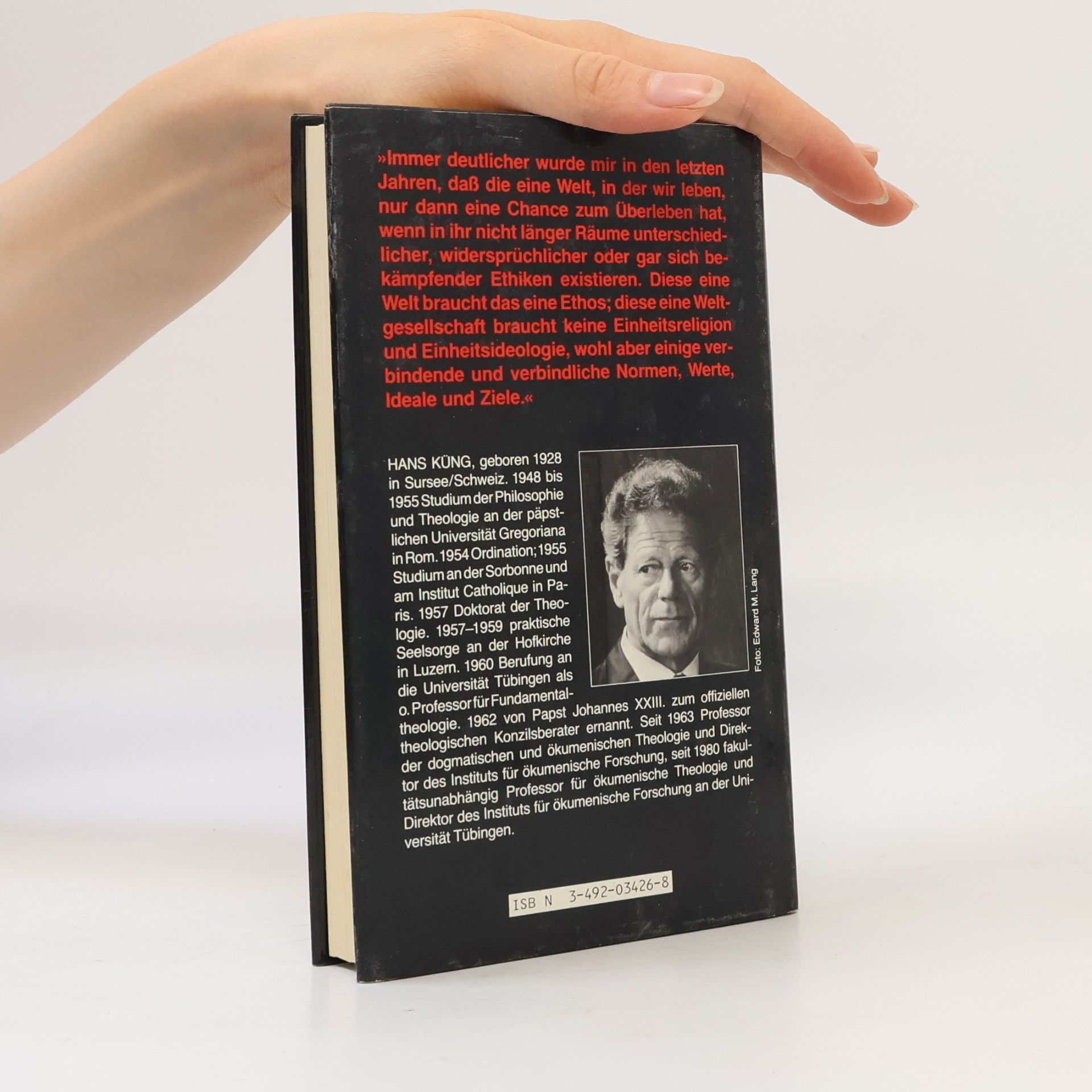 Hans Küng Projekt Weltethos