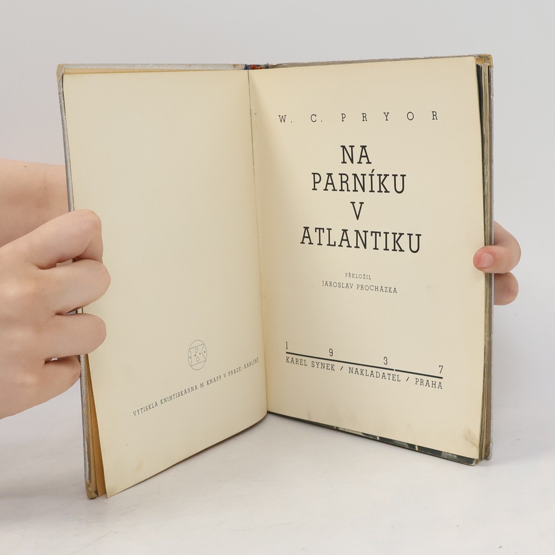 W. C. Pryor Na parníku v Atlantiku
