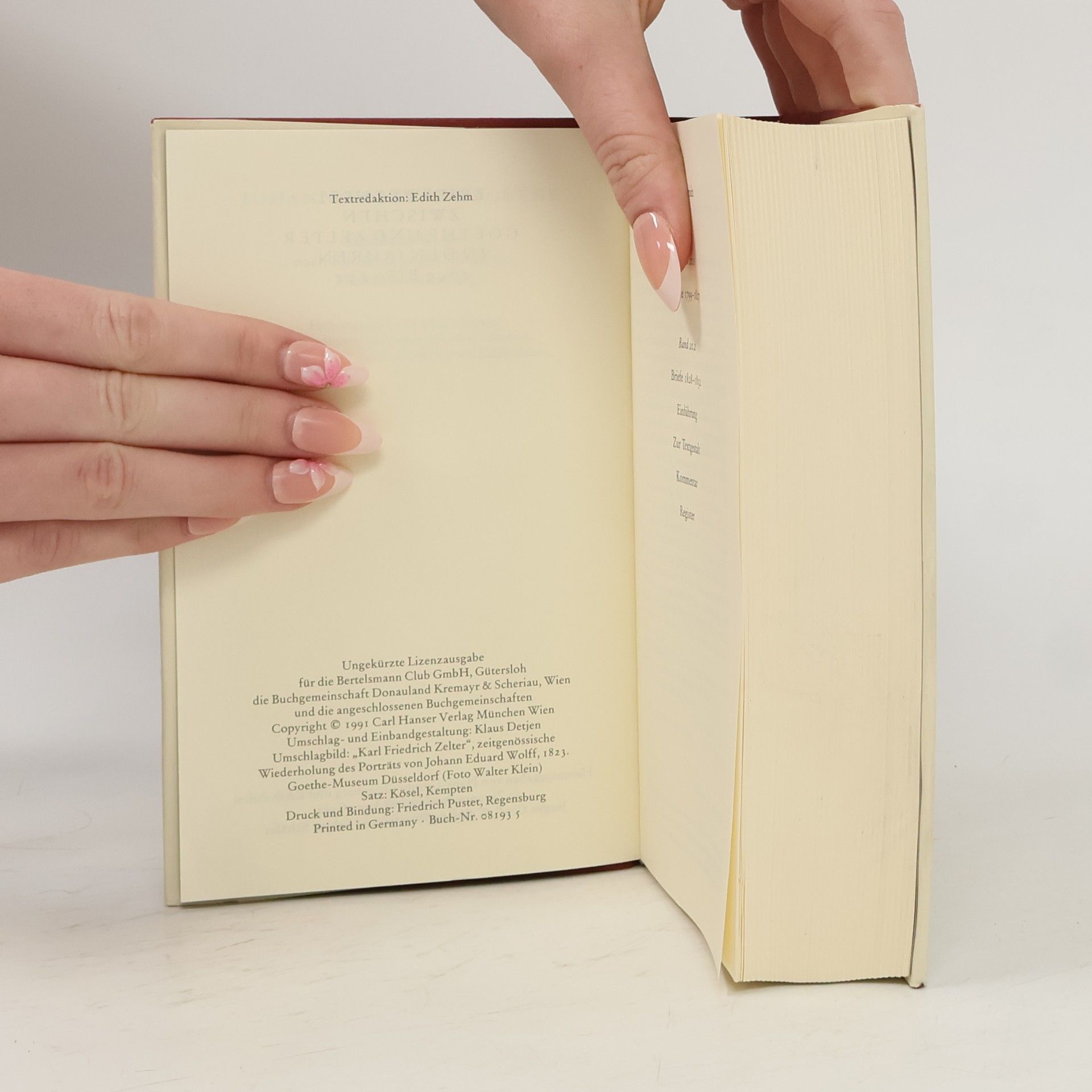 Johann Wolfgang von Goethe Sämtliche Werke 20.1 Briefwechsel mit Zelter Text 1799-1827