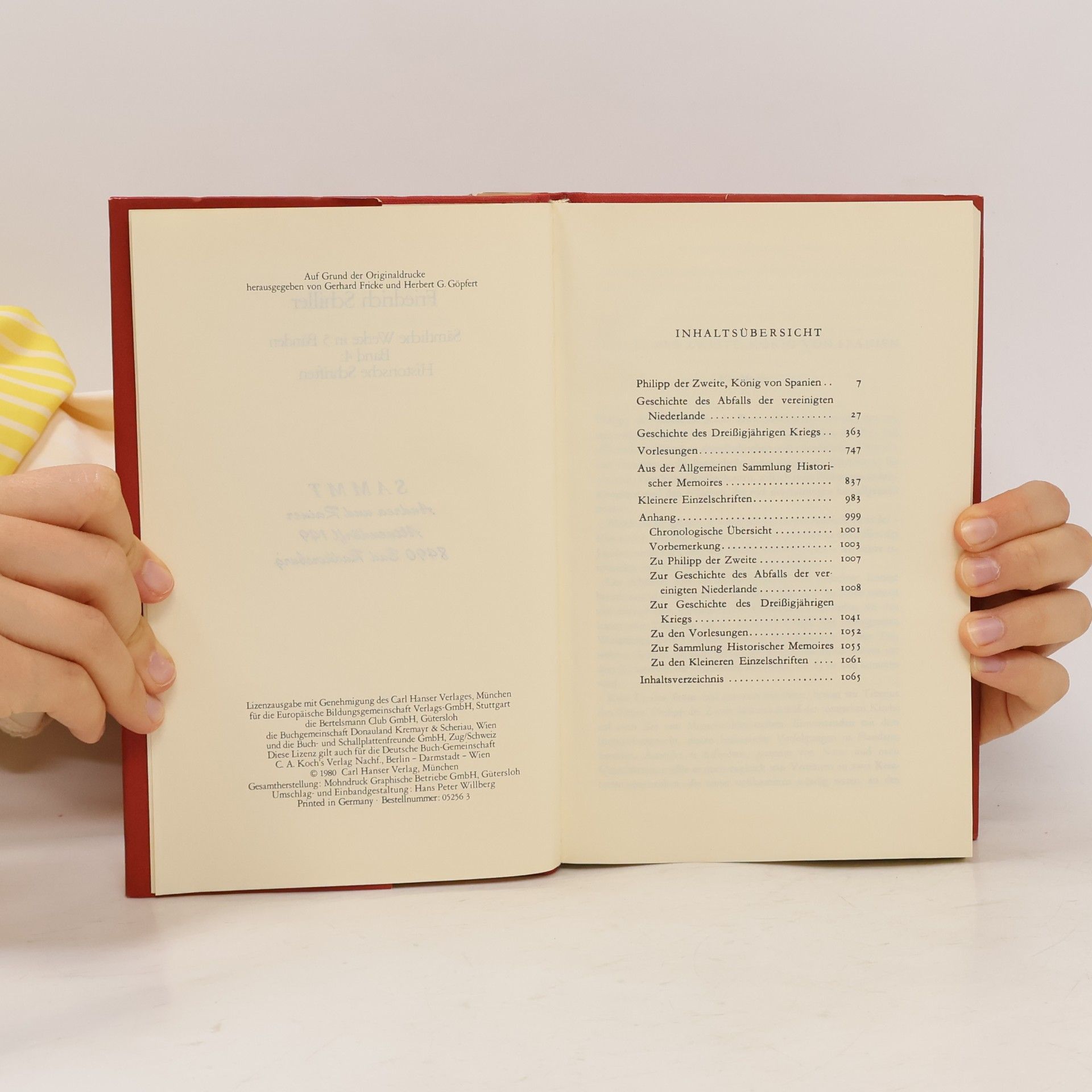 Friedrich Schiller Schiller Sämtliche Werke 4 Historische Schriften