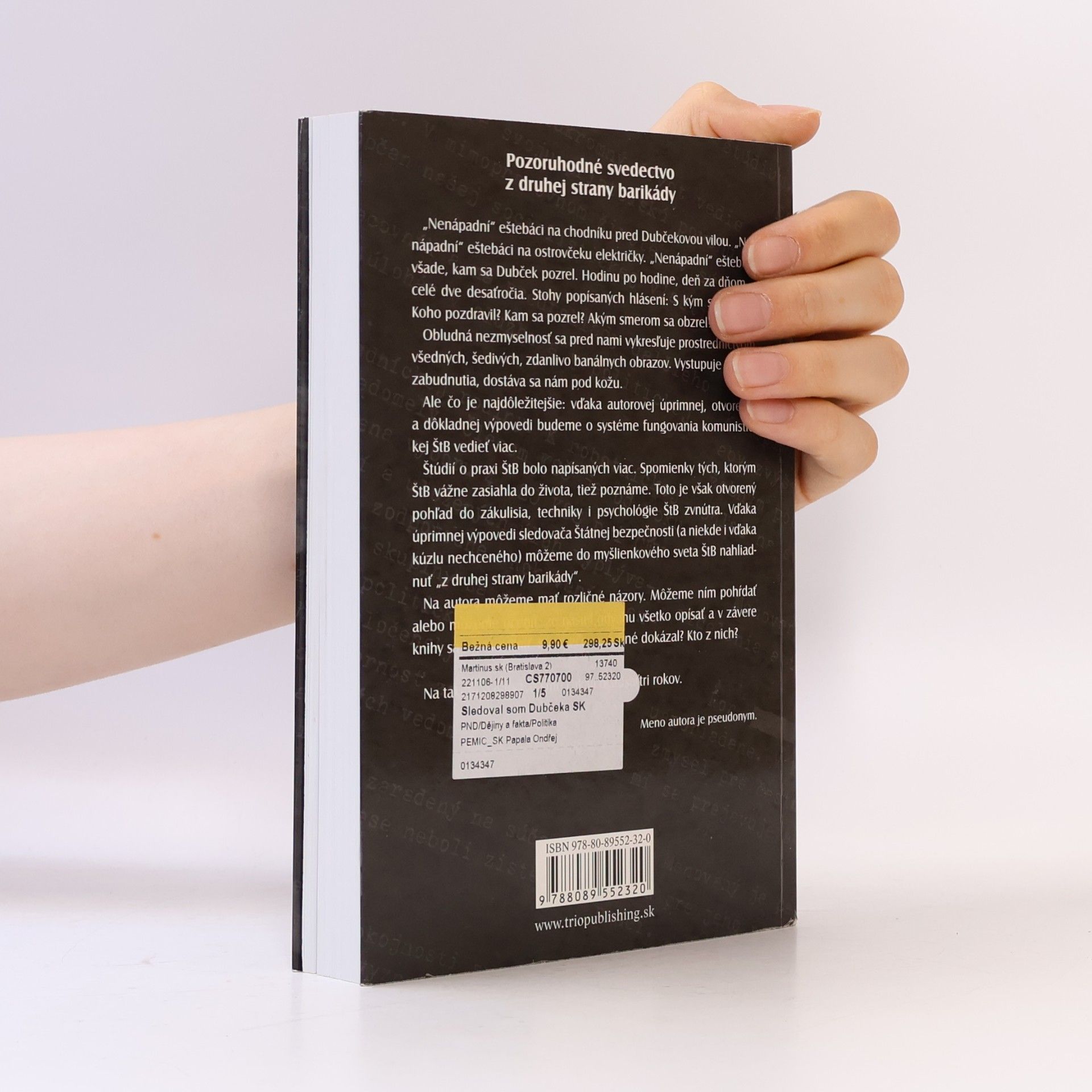 Karol Urban Sledoval som Dubčeka : spomienky eštebáka