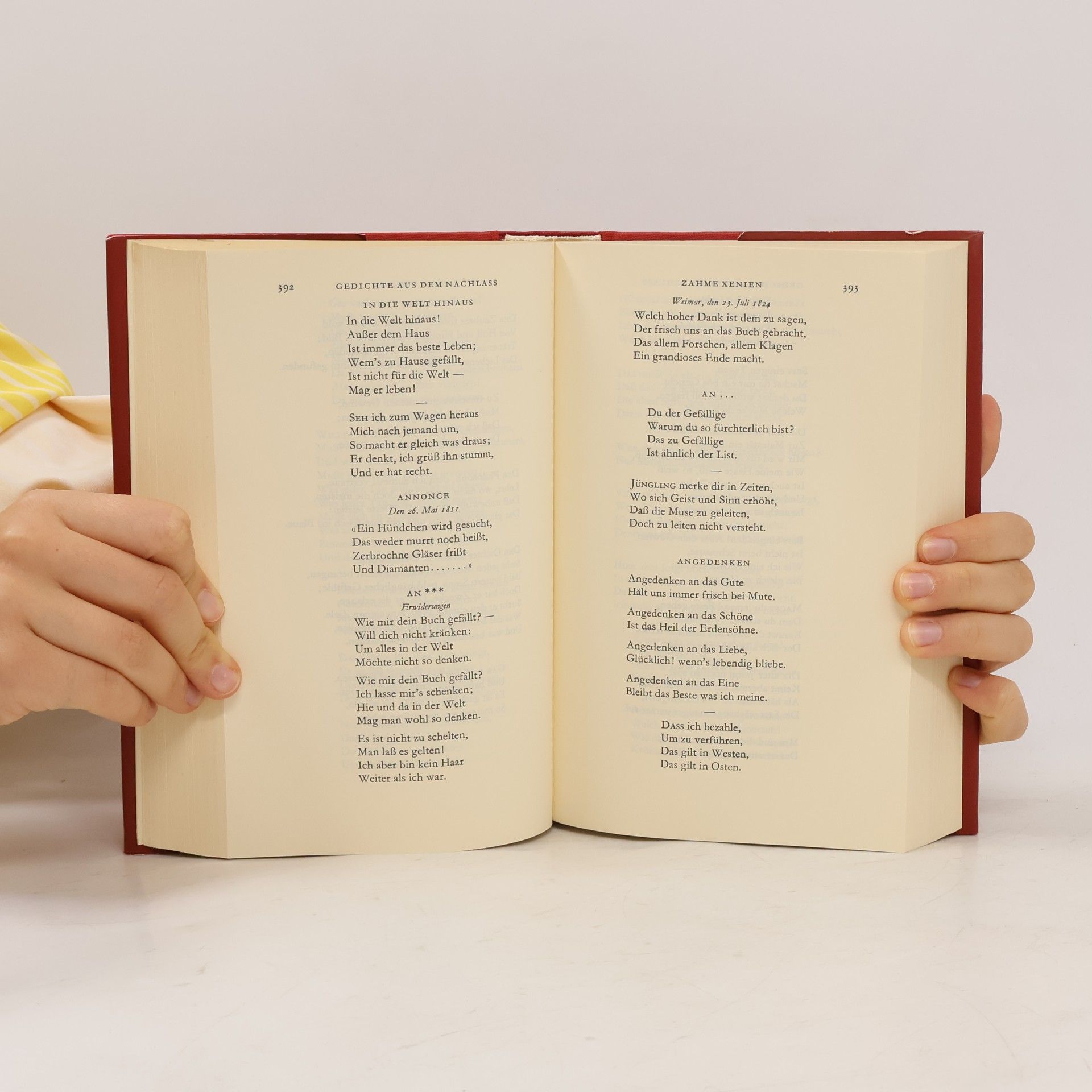 Johann Wolfgang von Goethe Goethe Sämtliche Werke 2. Gedichte II.