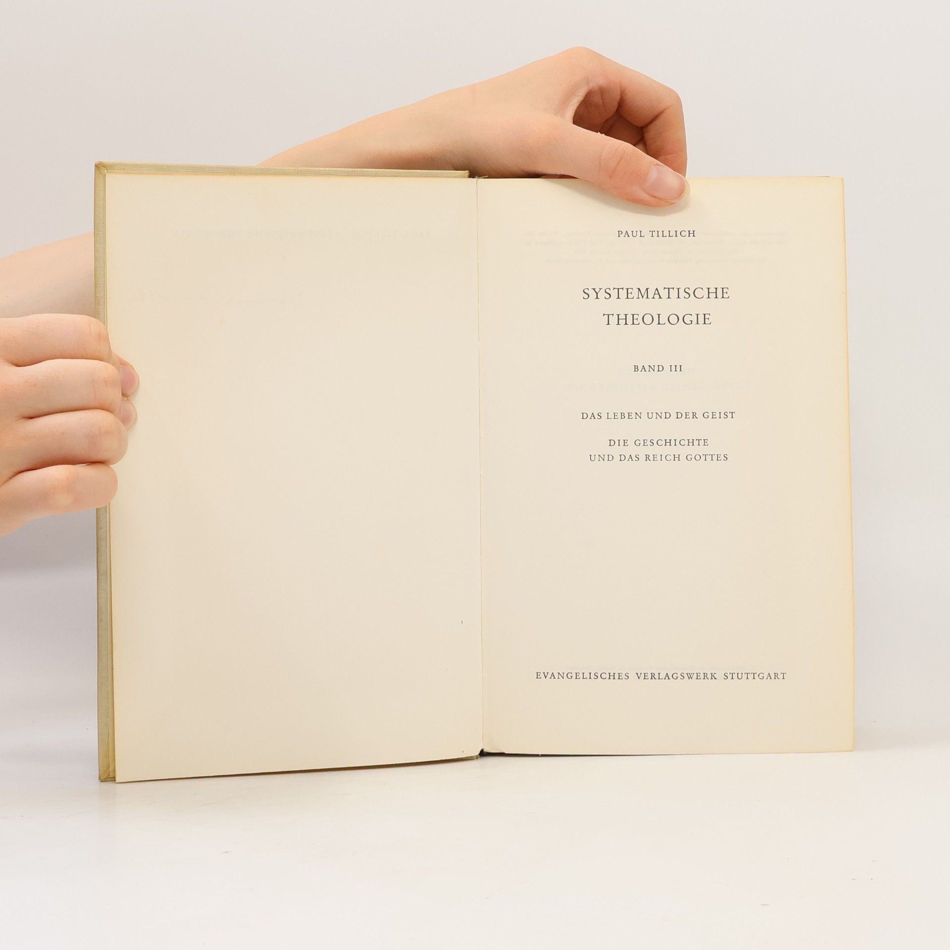 Paul Tillich Systematische Theologie III