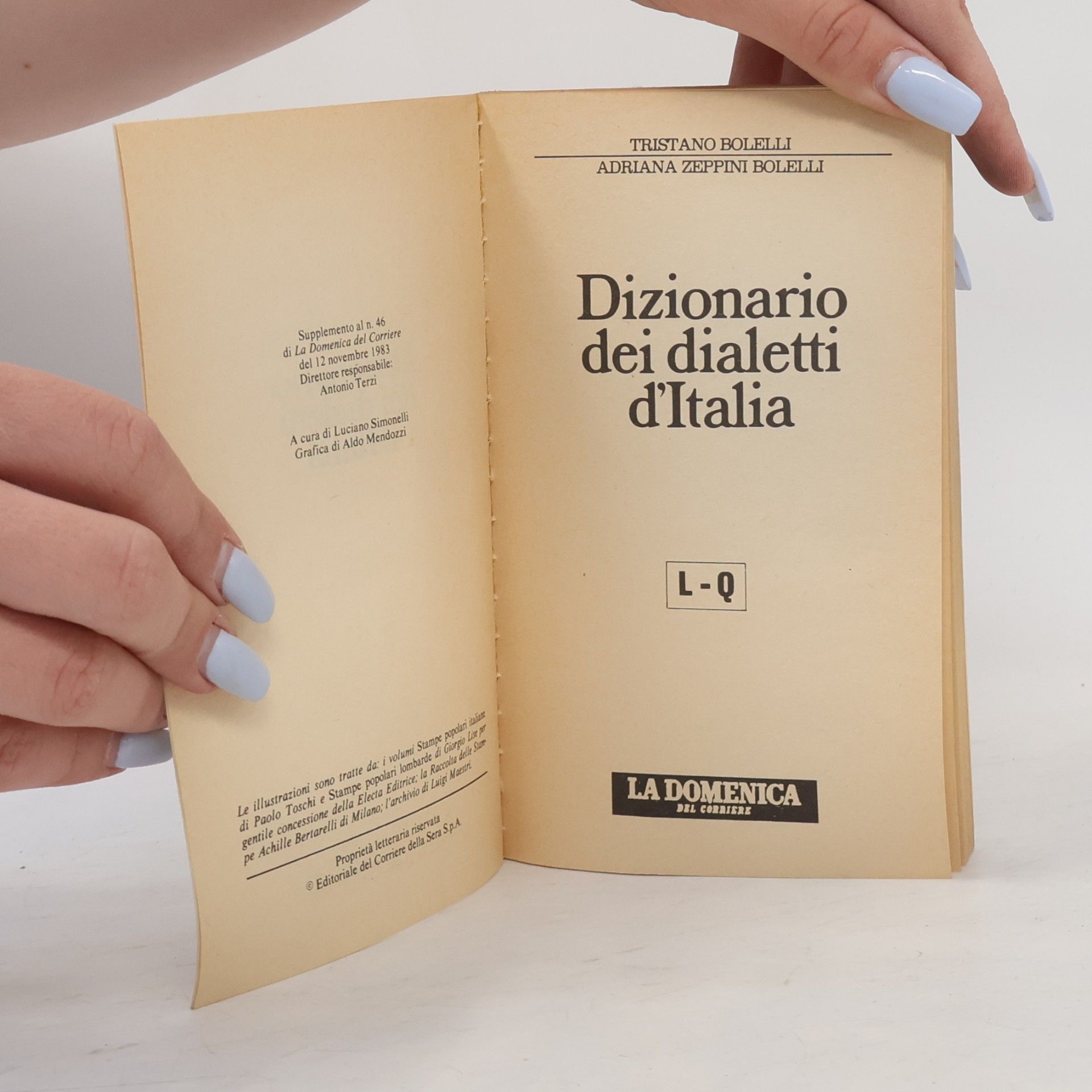 Tristano Bolelli Dizionario dei dialetti d'Italia L-Q